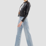 LAMARQUE Blouson aviateur réversible en cuir Chapin pour femme