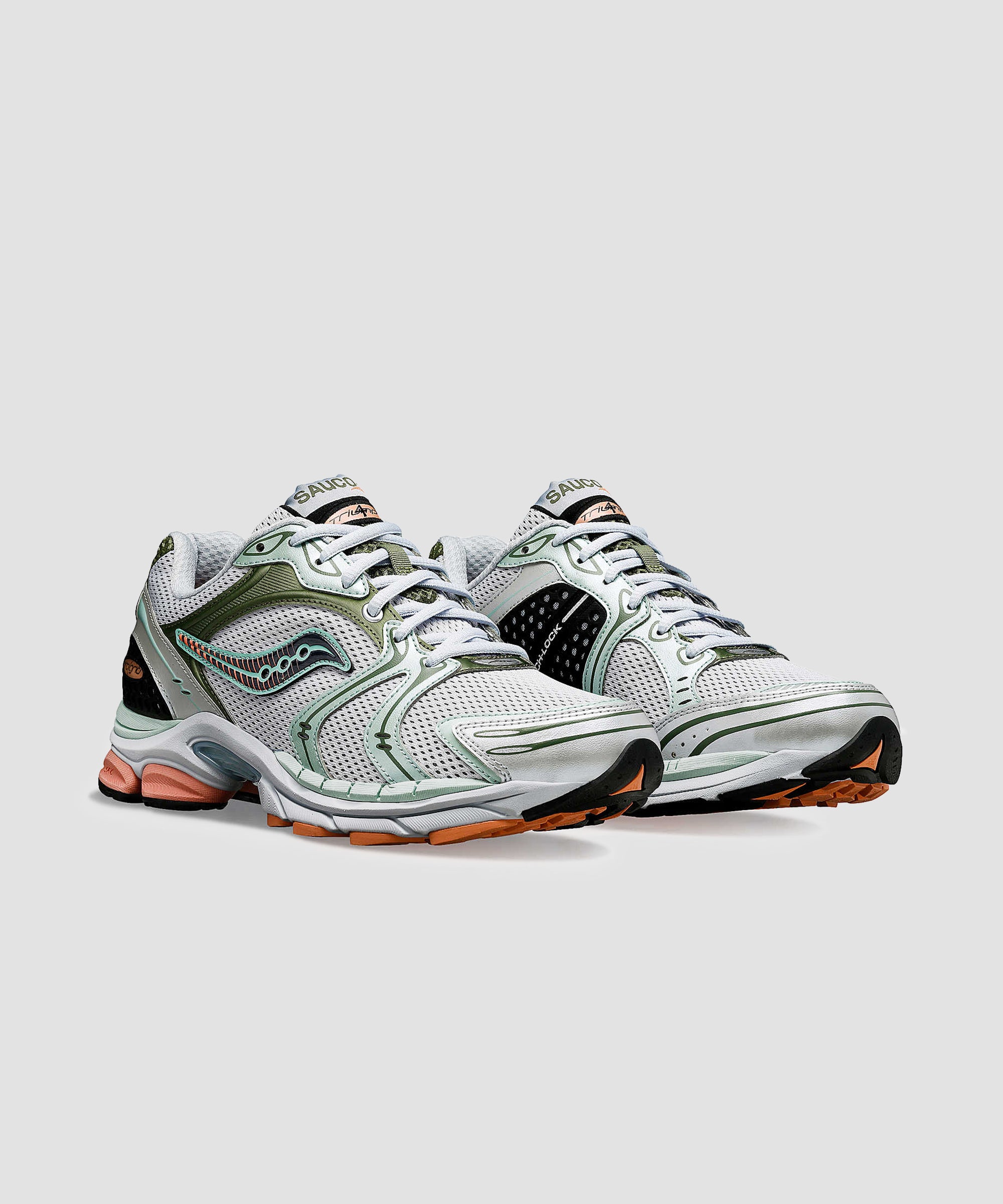 Baskets unisexes Saucony Progrid Triumph 4 en gris/vert