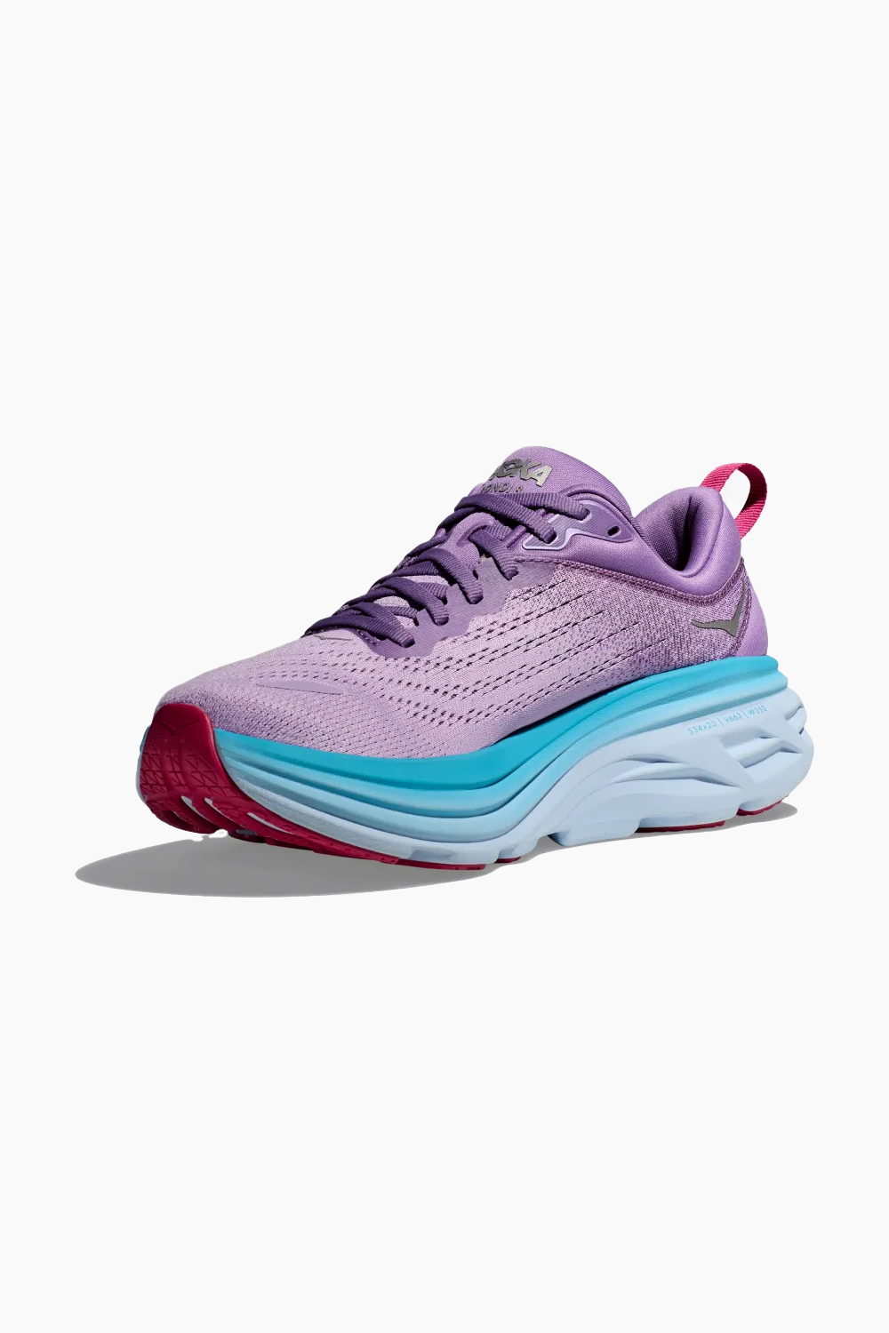Hoka Women's Bondi 8 in Chalk Violet/Pastel Lilac