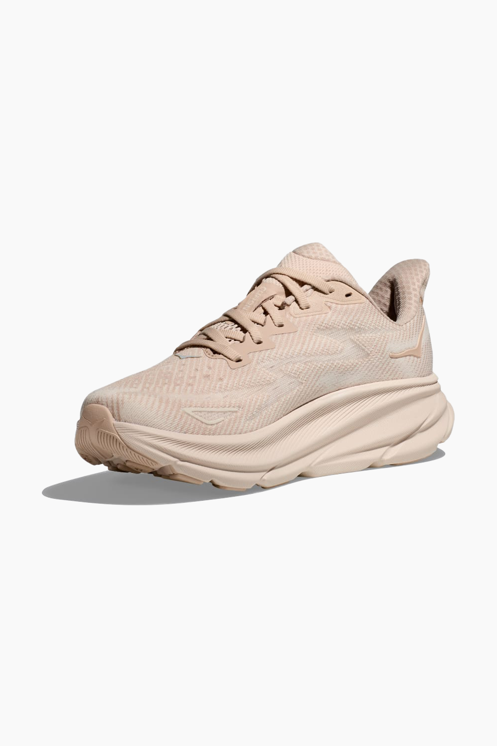 HOKA Women's Clifton 9 in Shifting Sand/Eggnog