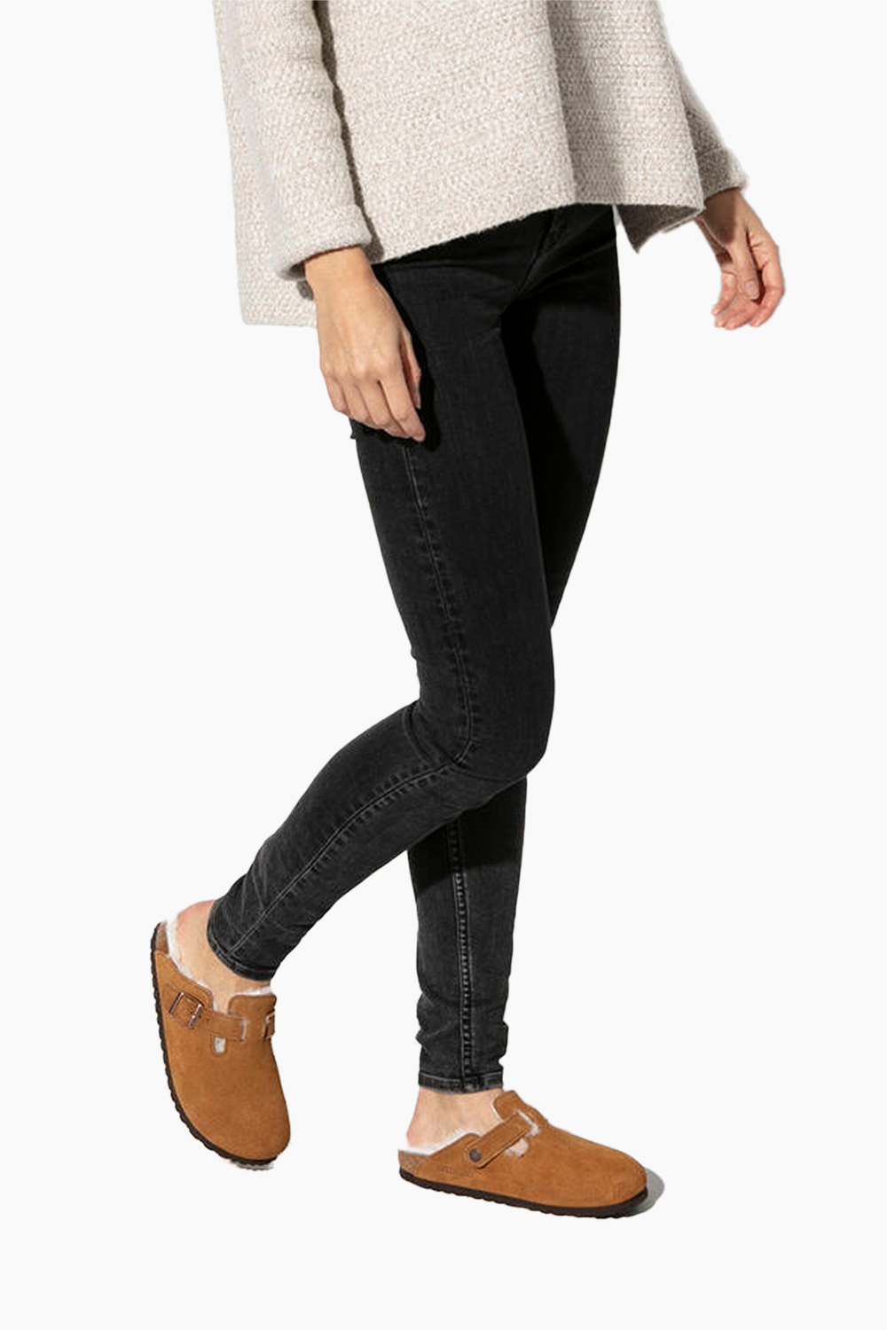 Birkenstock Boston Shearling in Mink (Narrow)