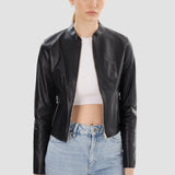 LAMARQUE Blouson aviateur réversible en cuir Chapin pour femme