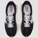 Baskets New Balance 327 pour femme en noir/blanc/gomme