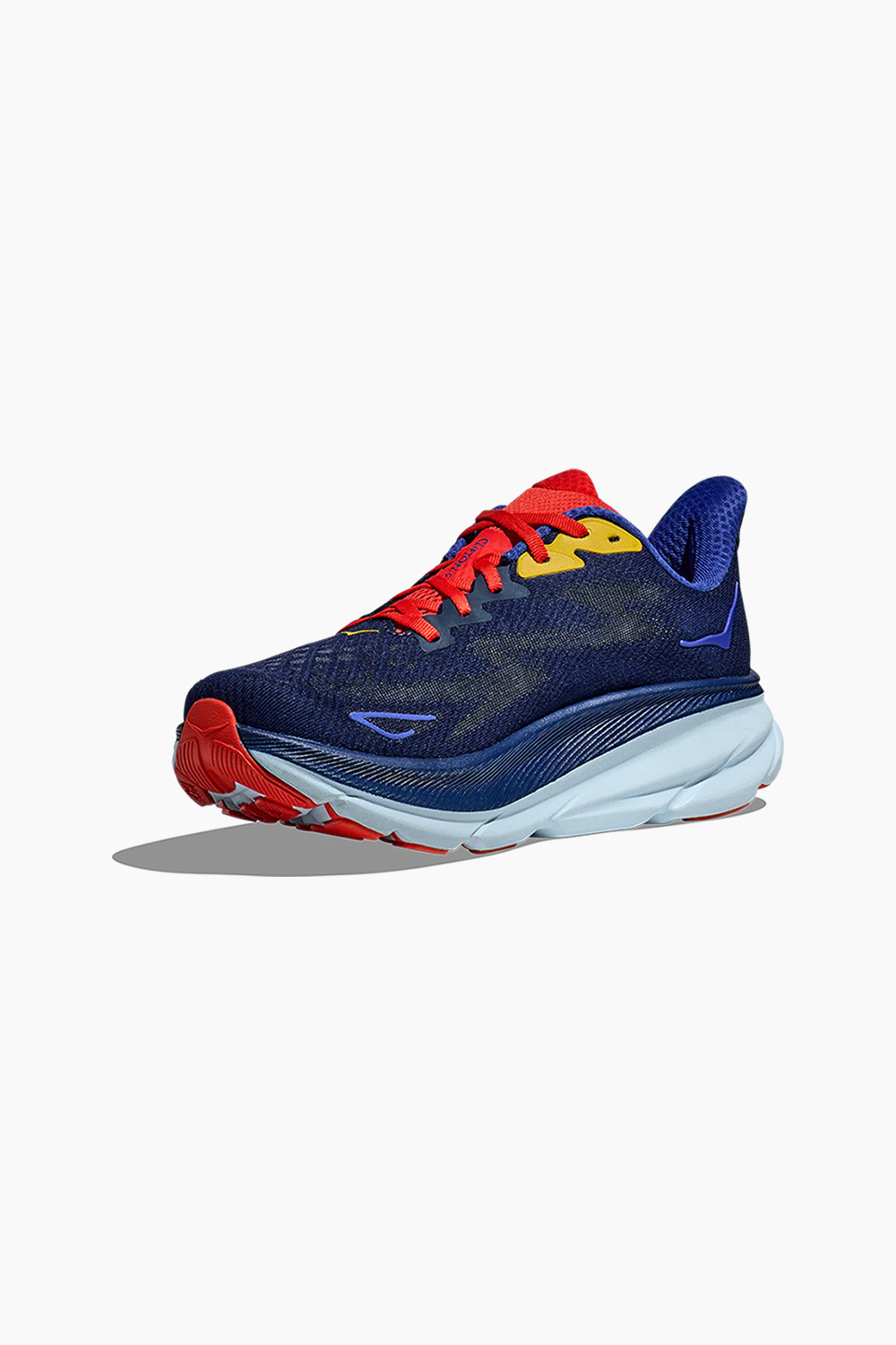 Hoka Men's Clifton 9 Sneaker in Bellwether Blue/Dazzling Blue