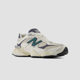 New Balance Unisex 9060 Sneaker in Sea salt with new spruce and dark arctic grey