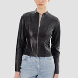 LAMARQUE Blouson aviateur réversible en cuir Chapin pour femme