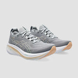 ASICS Women's Gel-Nimbus 26 Sneaker in Sheet Rock/Pale Mint