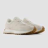 New Balance Women's 327 Sneaker in  Linen with Timberwolf