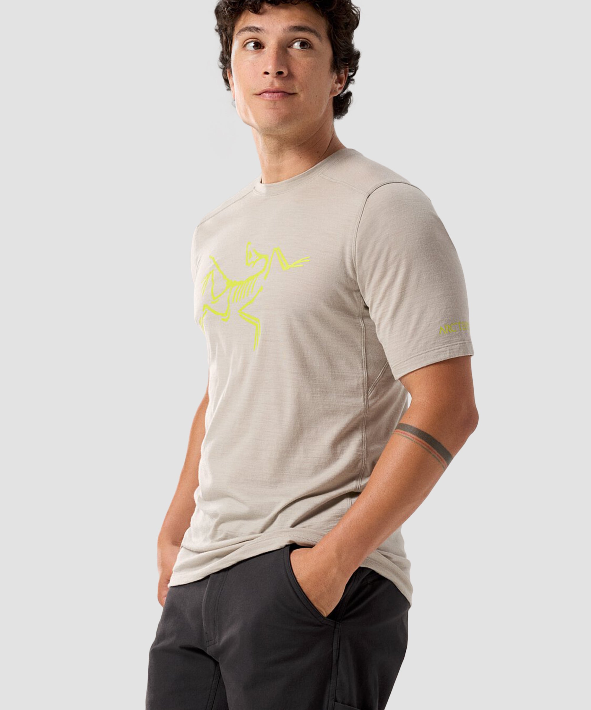 Arc'teryx Ionia Merino Wool Logo pour homme en Rune/Euphoria 