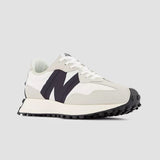 New Balance Women's 327 Sneaker in Sea Salt with White and Black
