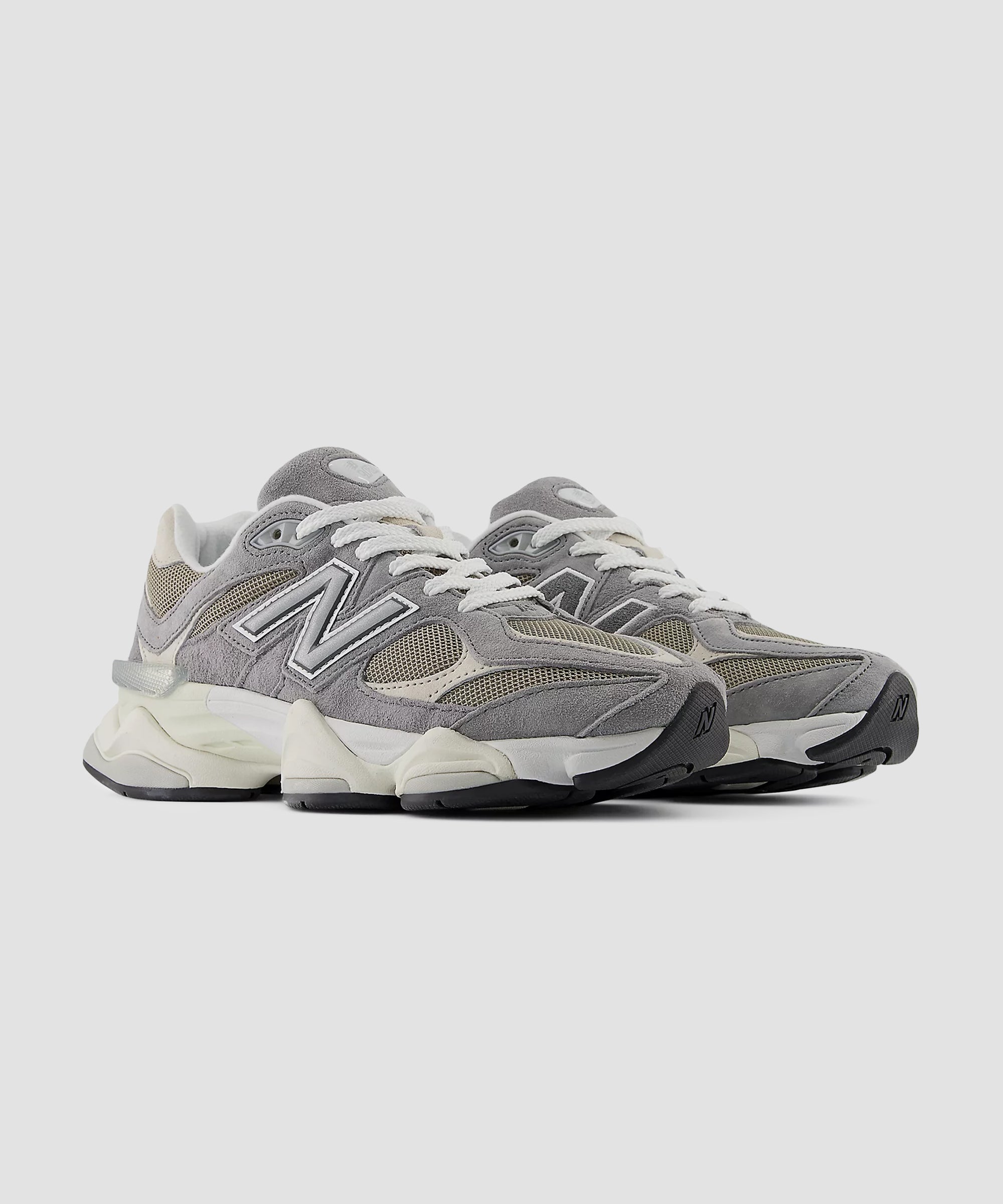 Baskets unisexes New Balance 9060 en gris ardoise avec motifs Arid Stone et Timberwolf