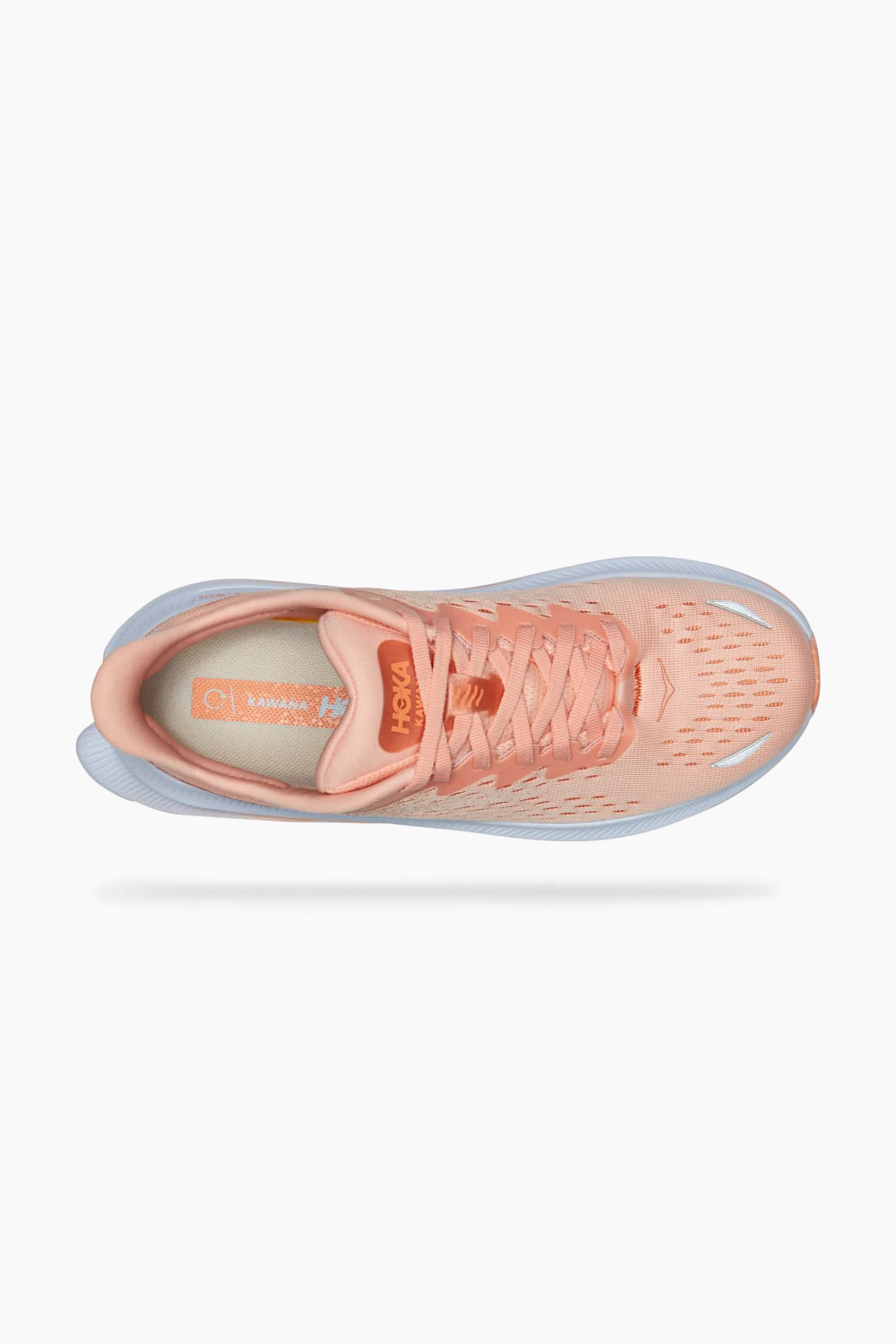 Hoka Women's Kawana Running Shoes in Peach Parfait/ Shell Coral