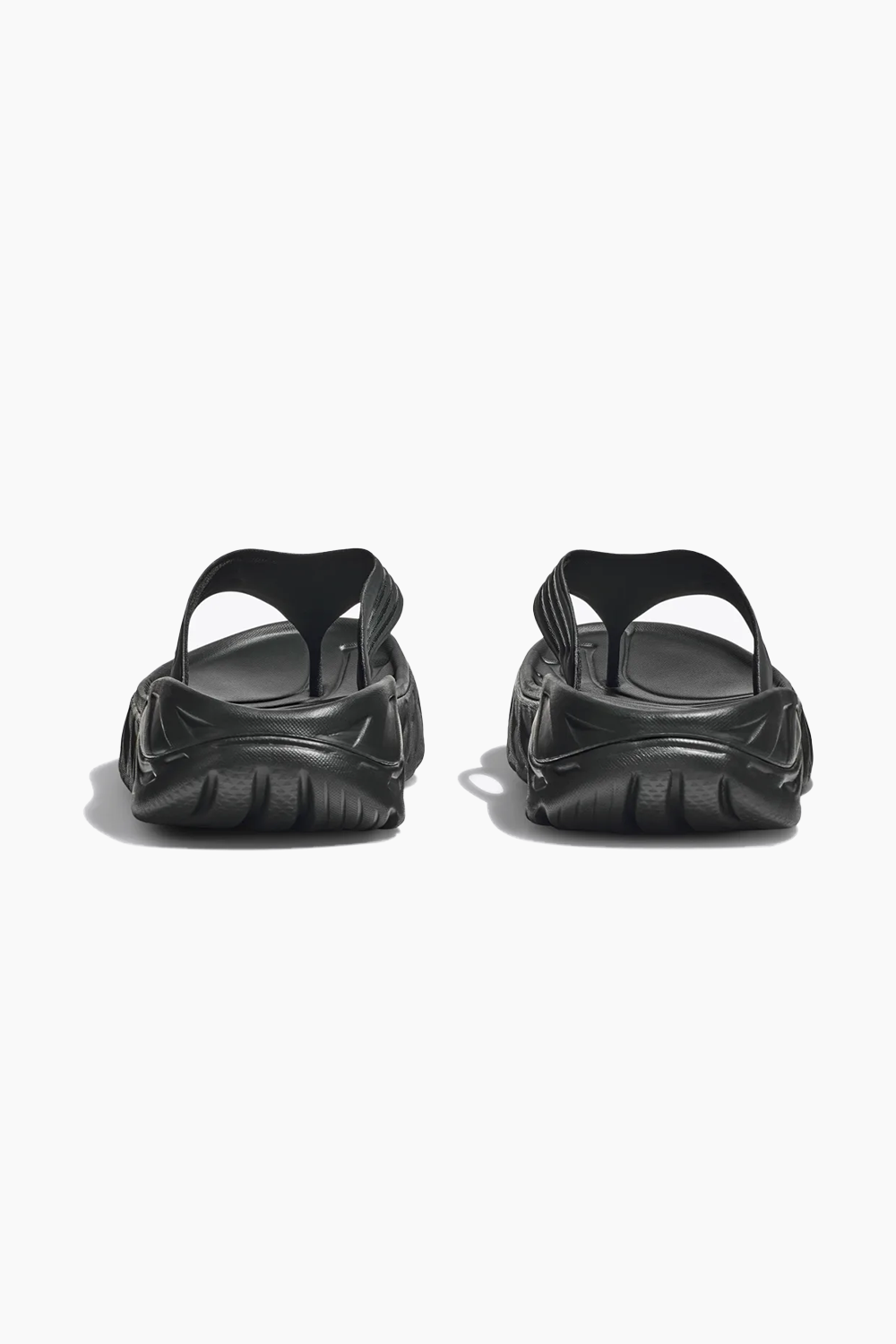 Hoka Men's Ora Recovery Flip in Black/Dark Gull Grey