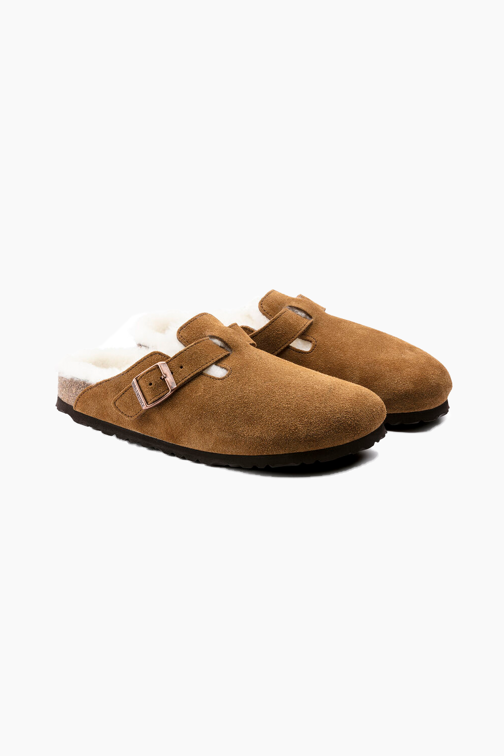 Birkenstock Boston Shearling in Mink (Narrow)