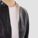LAMARQUE Blouson aviateur réversible en cuir Chapin pour femme