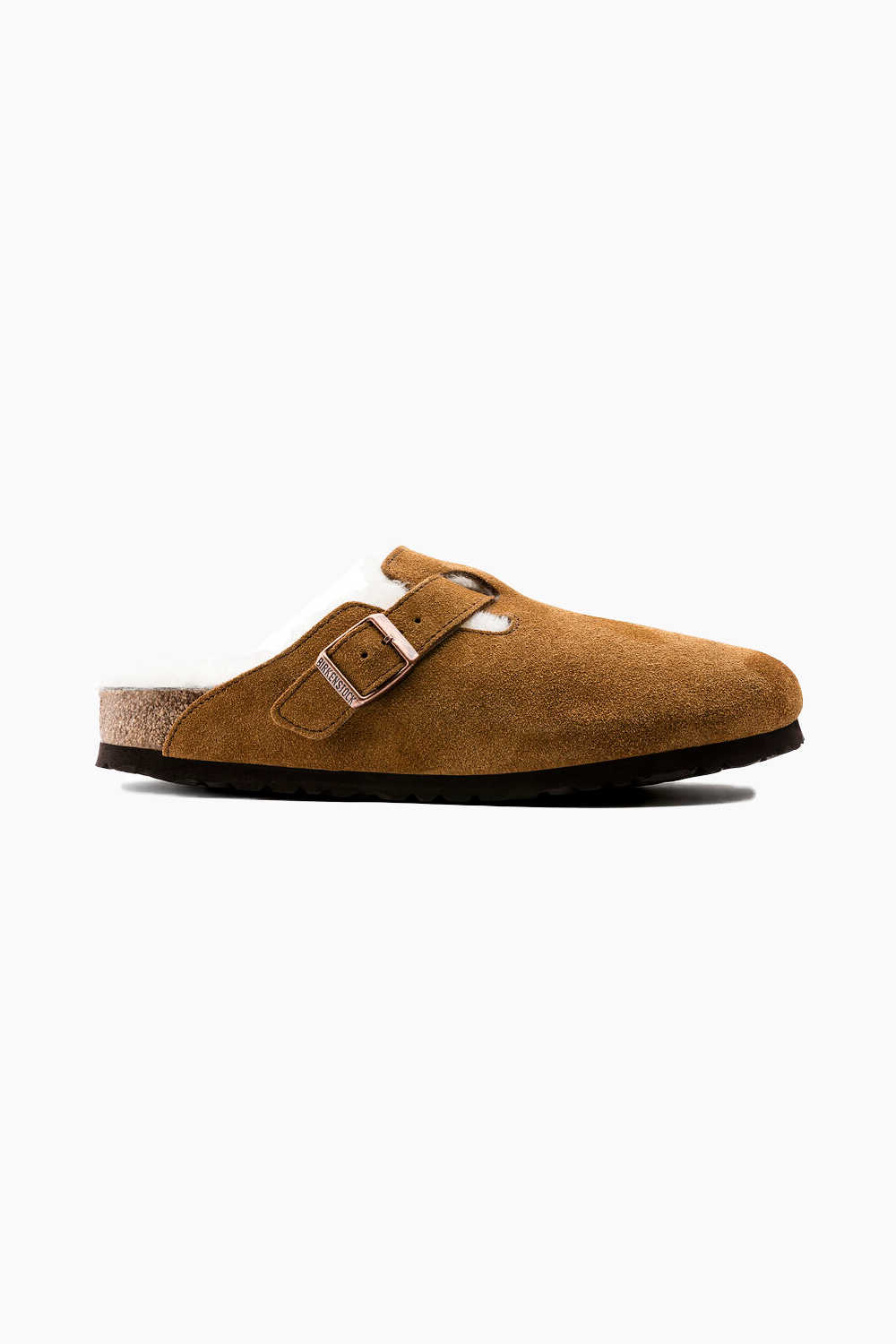 Birkenstock Boston Shearling in Mink (Narrow)
