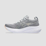 ASICS Women's Gel-Nimbus 26 Sneaker in Sheet Rock/Pale Mint