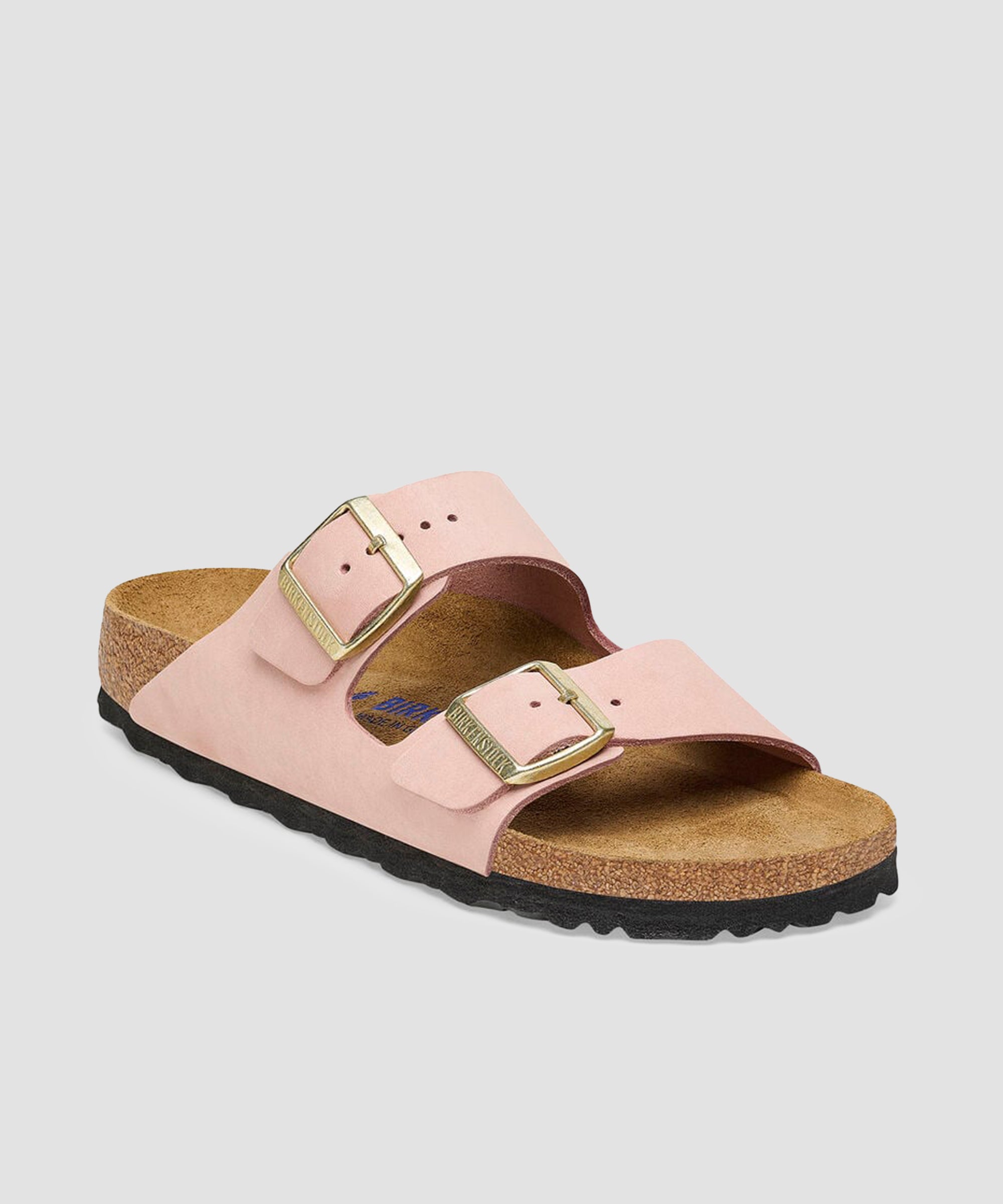 Birkenstock Arizona SFB Nubuck Cuir Unisexe Rose Clair