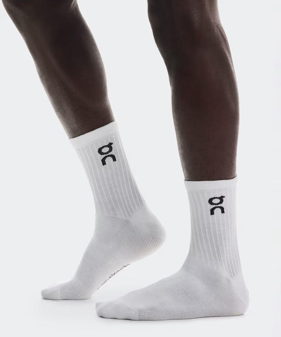 Logo Sock High 3P 1 – White