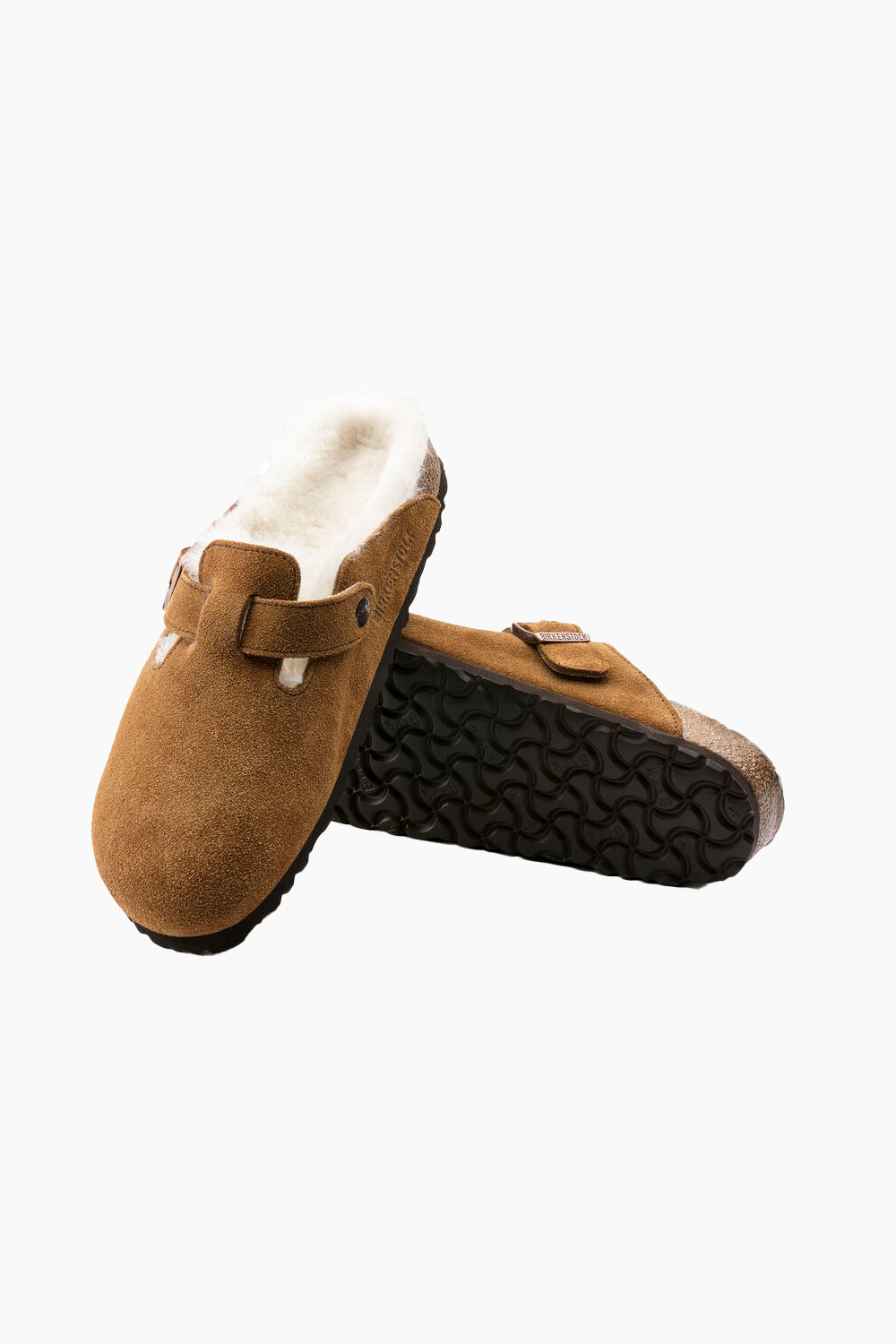 Birkenstock Boston Shearling in Mink (Narrow)