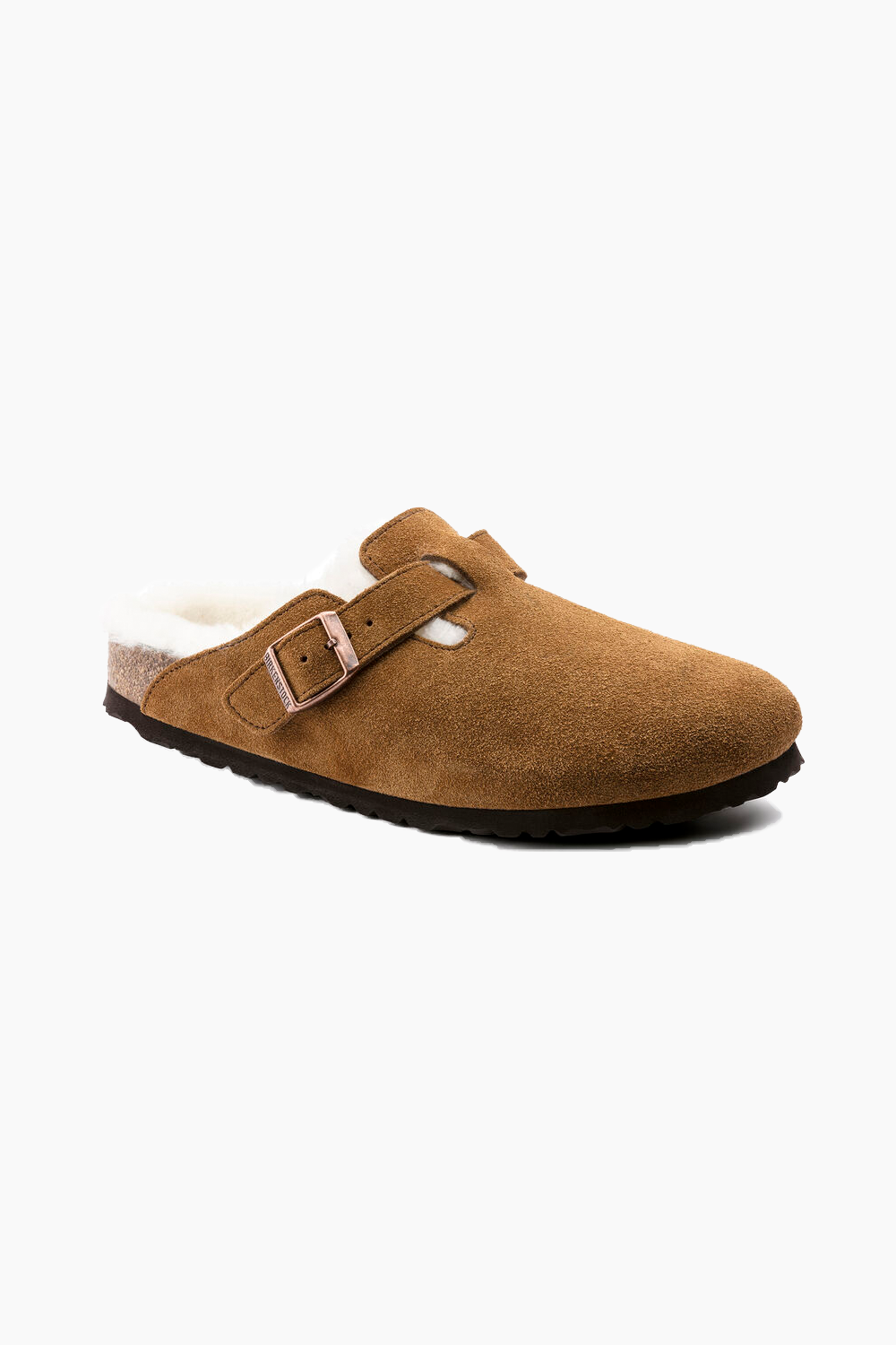 Birkenstock Boston Shearling in Mink (Narrow)