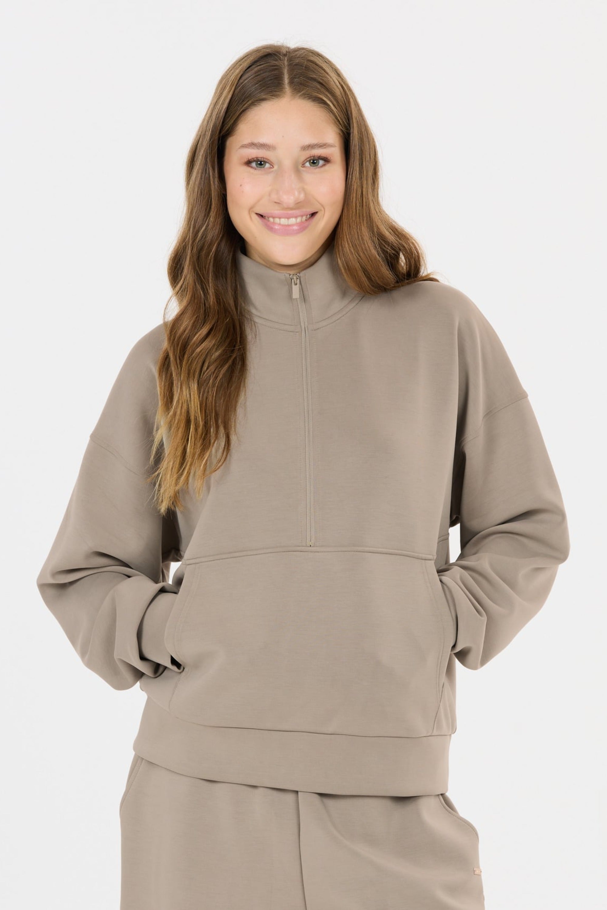 Athlecia Women's Jillnana Half Zip - Laurel Oak