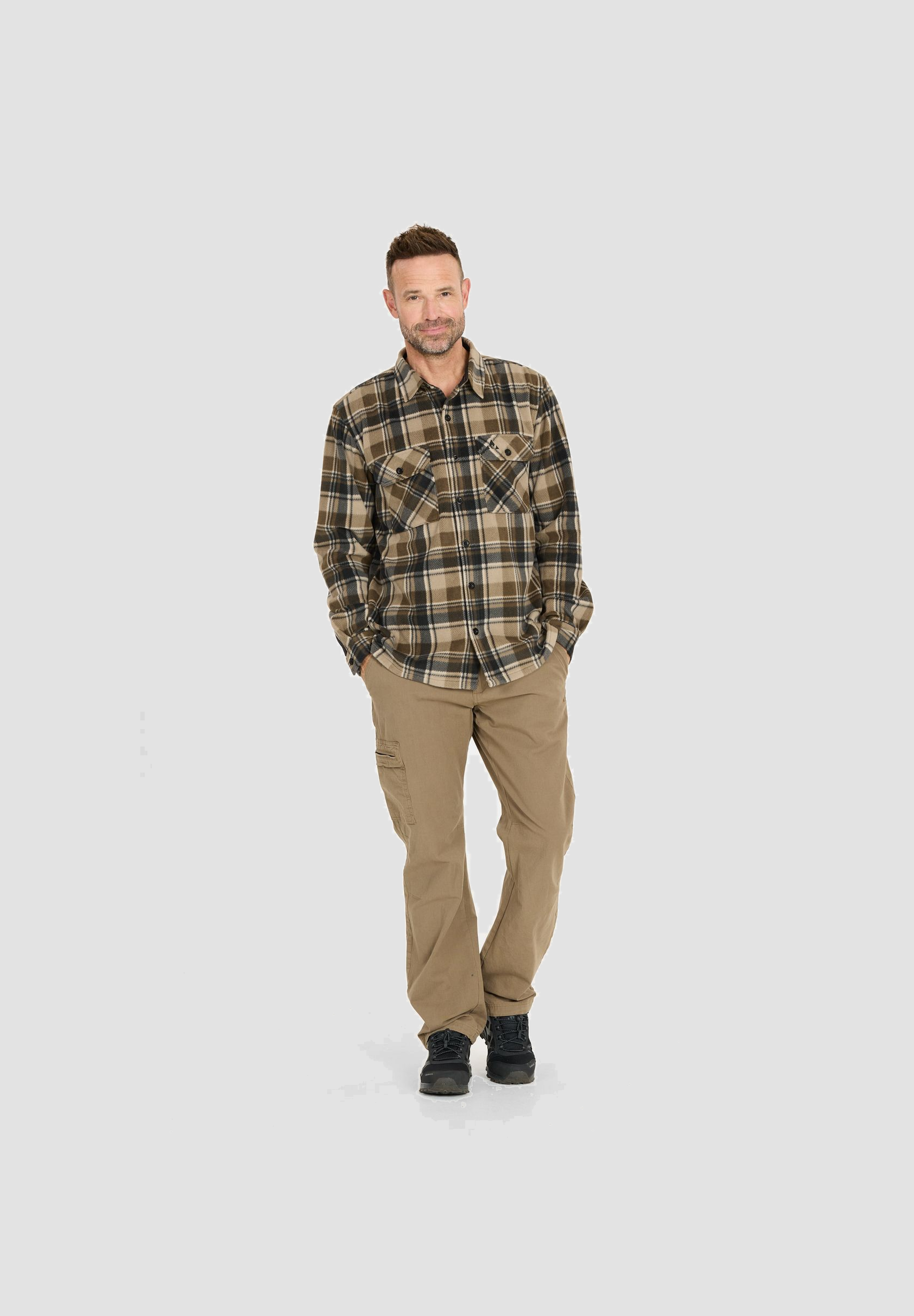 Astrali Checked Fleece Shirt M