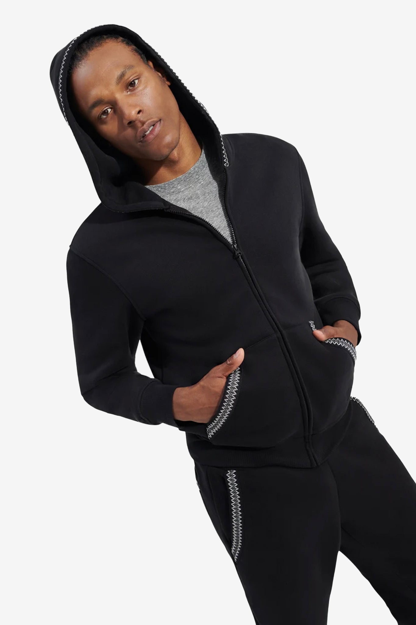 UGG Men's Tasman Full Zip Hoodie in Tar