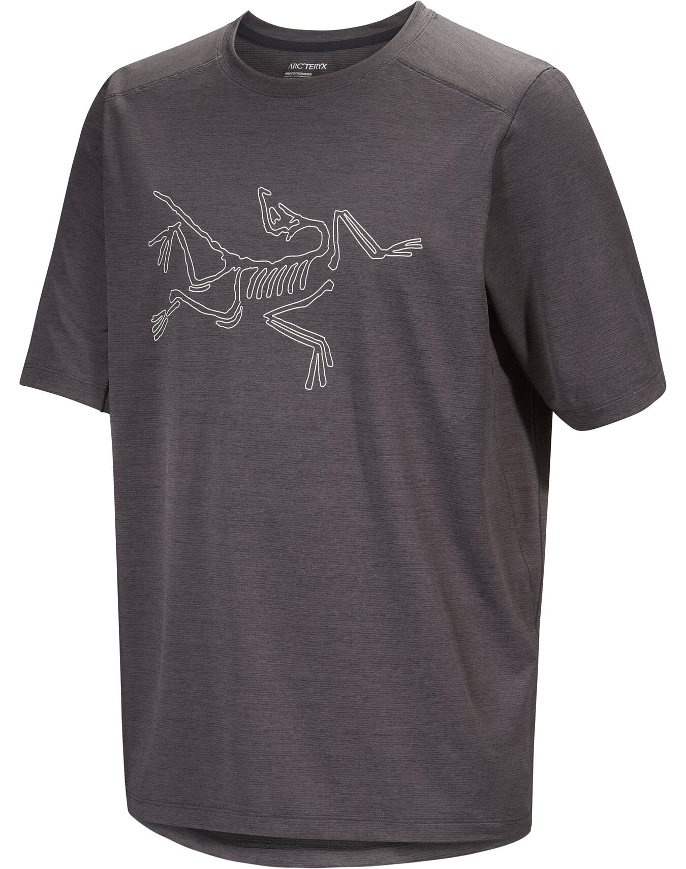 Arc'teryx Men's Cormac Logo SS Shirt in Black Heather