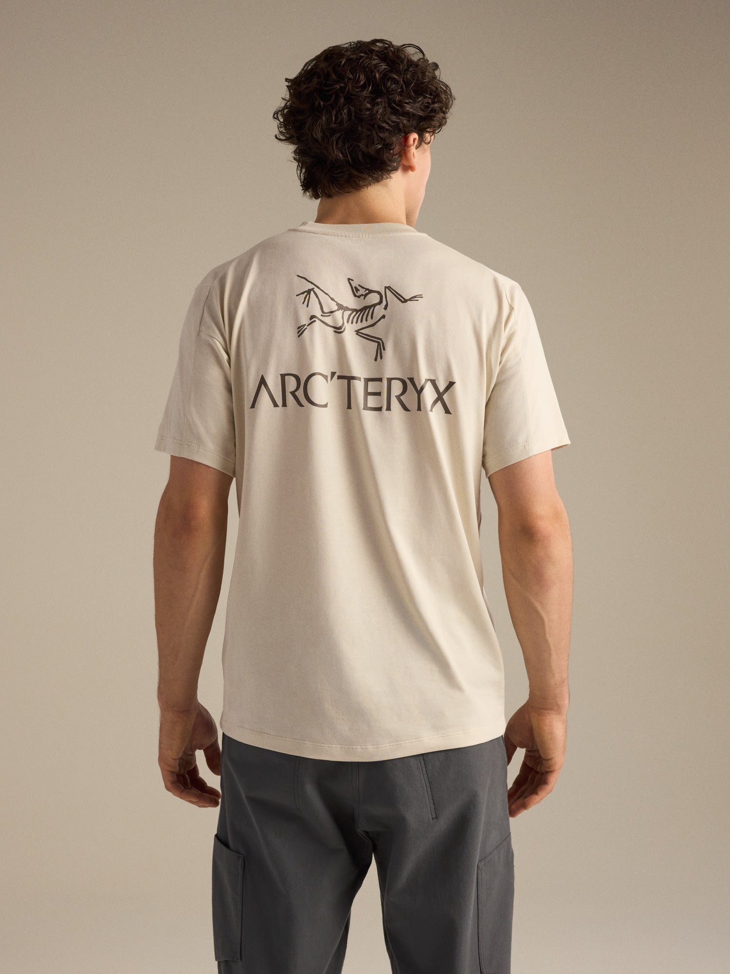 Kragg SL Cotton Bird Word Shirt SS - Sea Salt / Mongoose