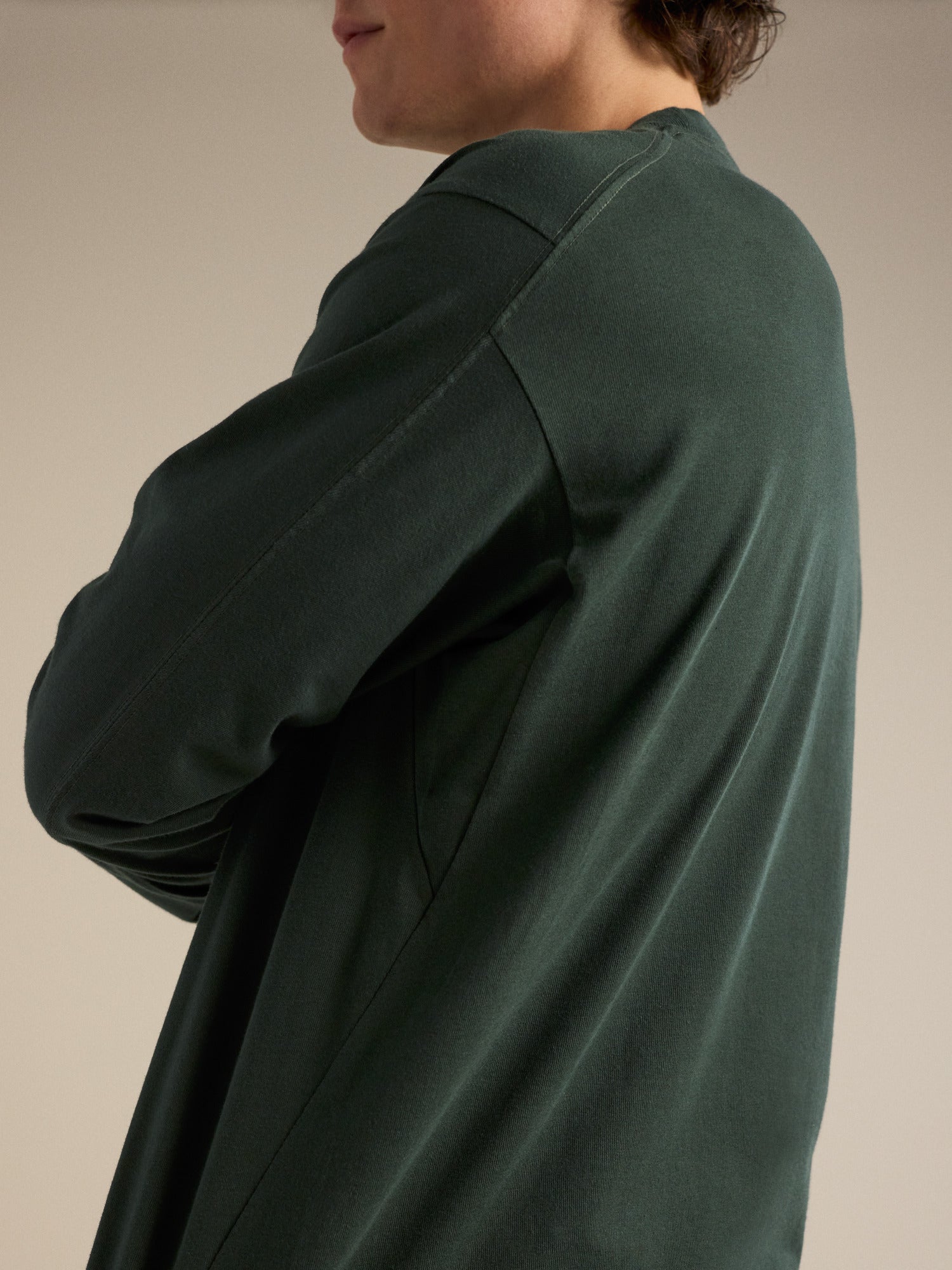 Kragg Cotton Shirt LS - Dark Jade