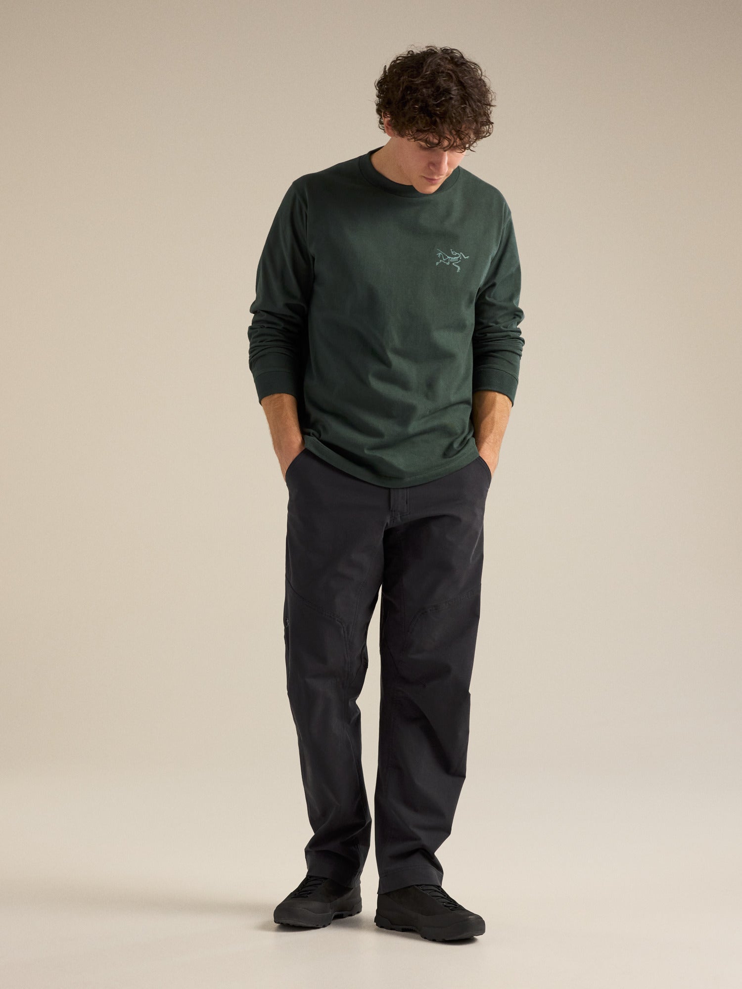 Kragg Cotton Shirt LS - Dark Jade