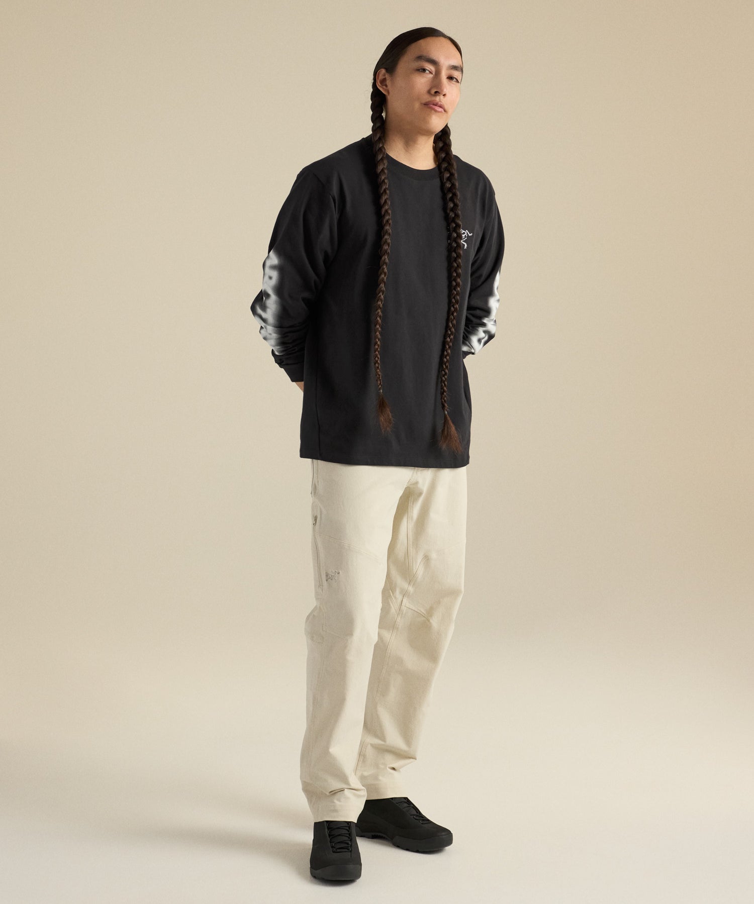 Kragg Cotton Dream State Shirt LS - Black / White