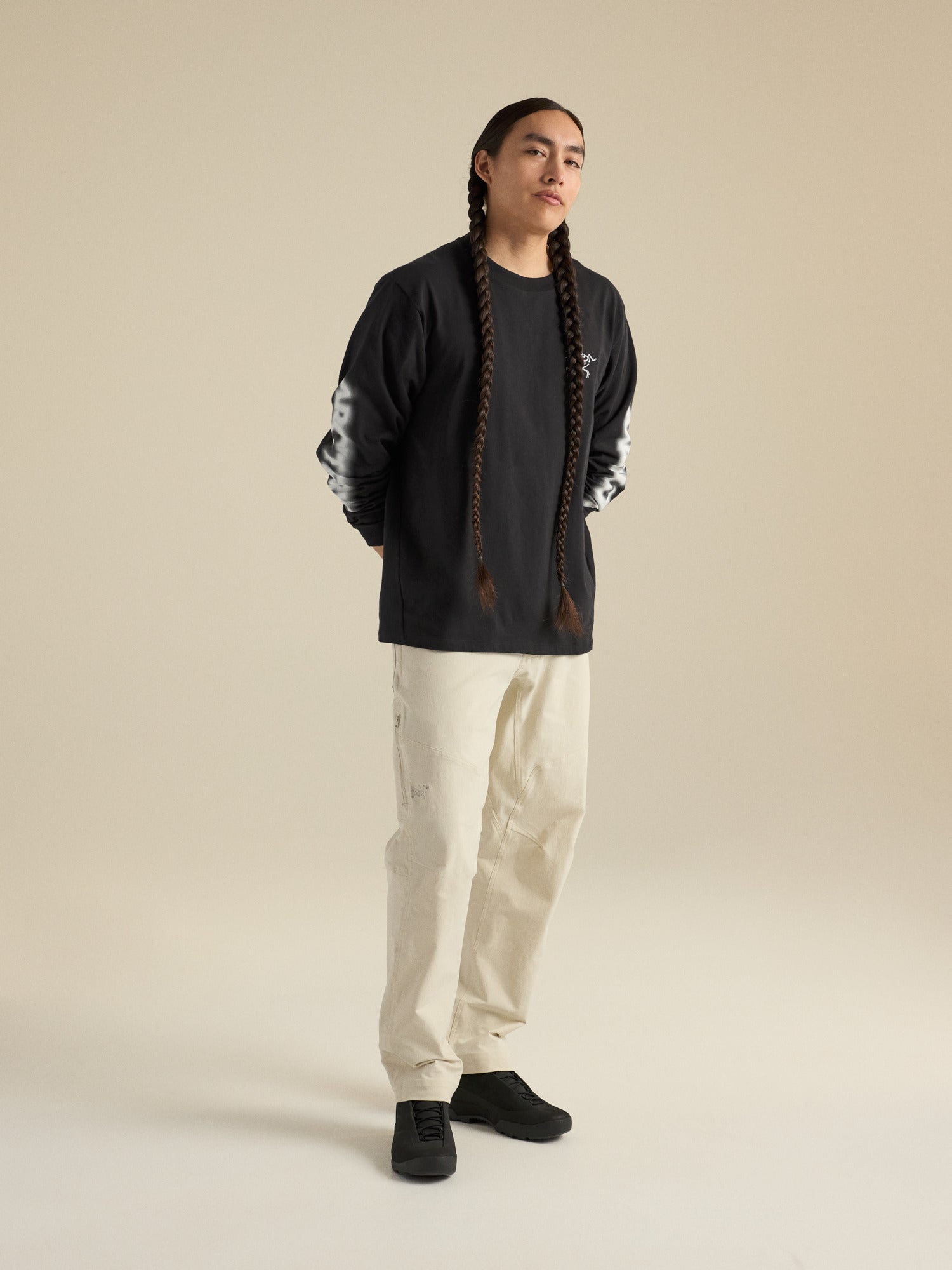 Kragg Cotton Dream State Shirt LS - Black / White