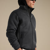 Covert Cardigan - Black Heather