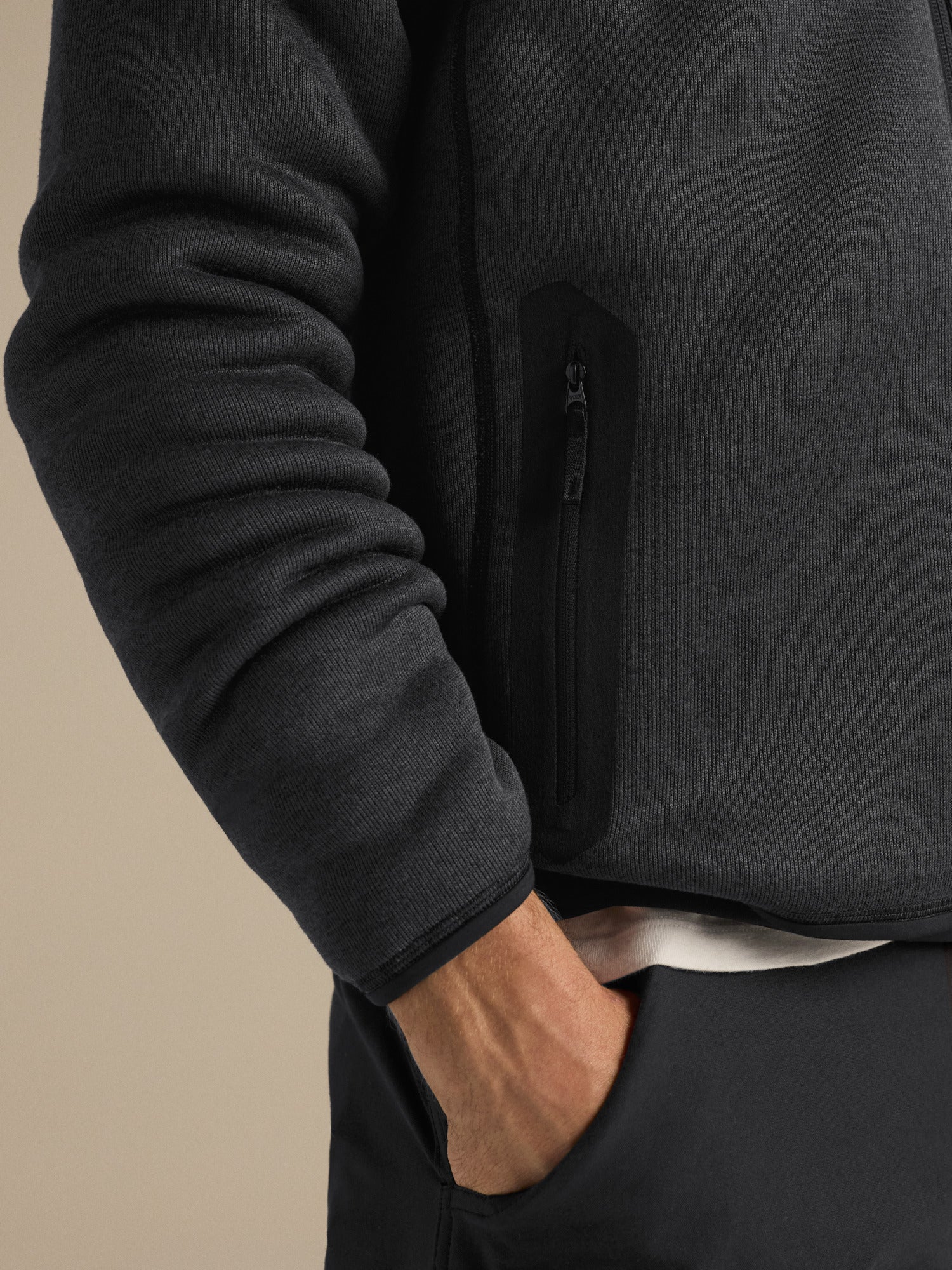 Covert Cardigan - Black Heather