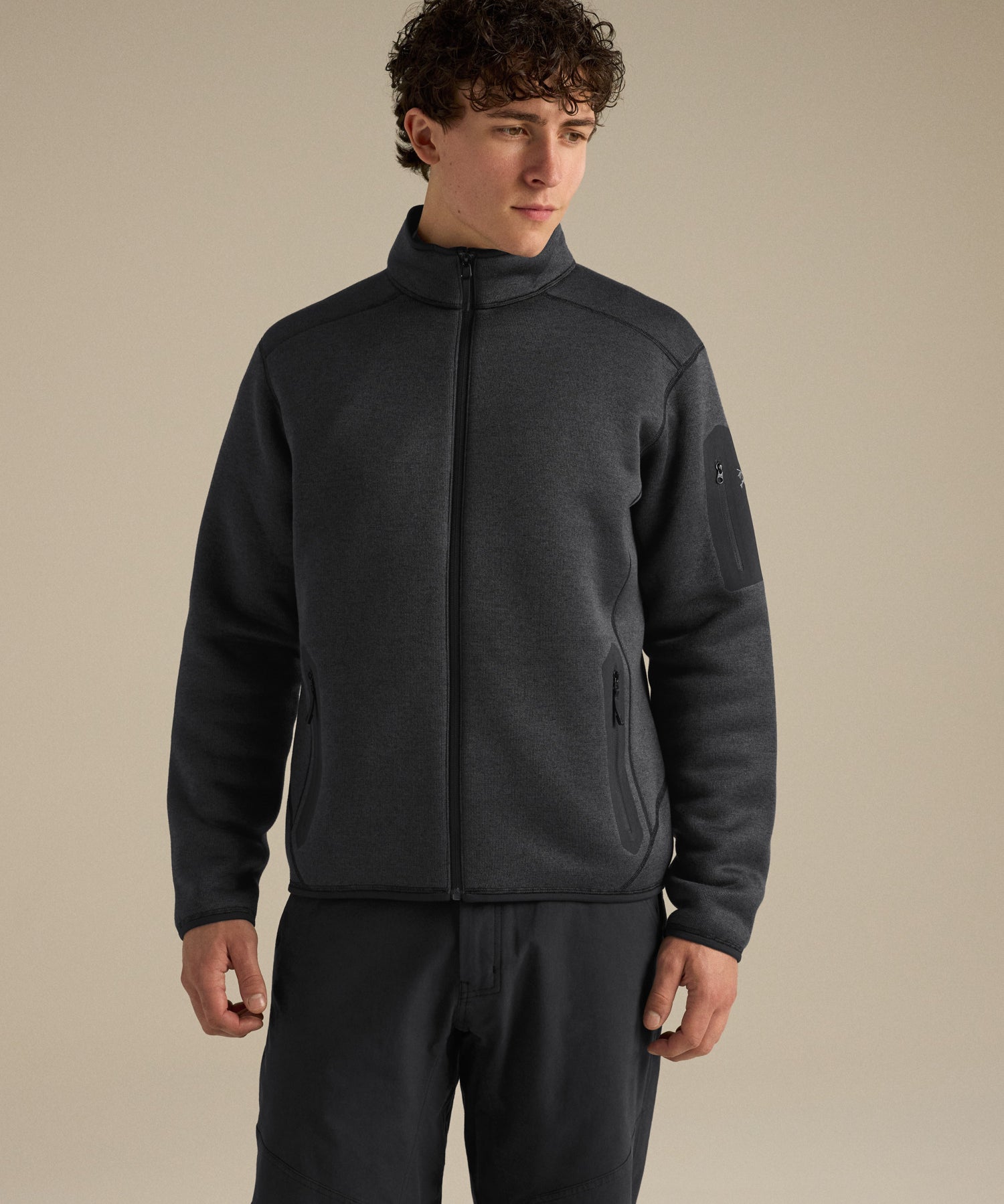 Covert Cardigan - Black Heather