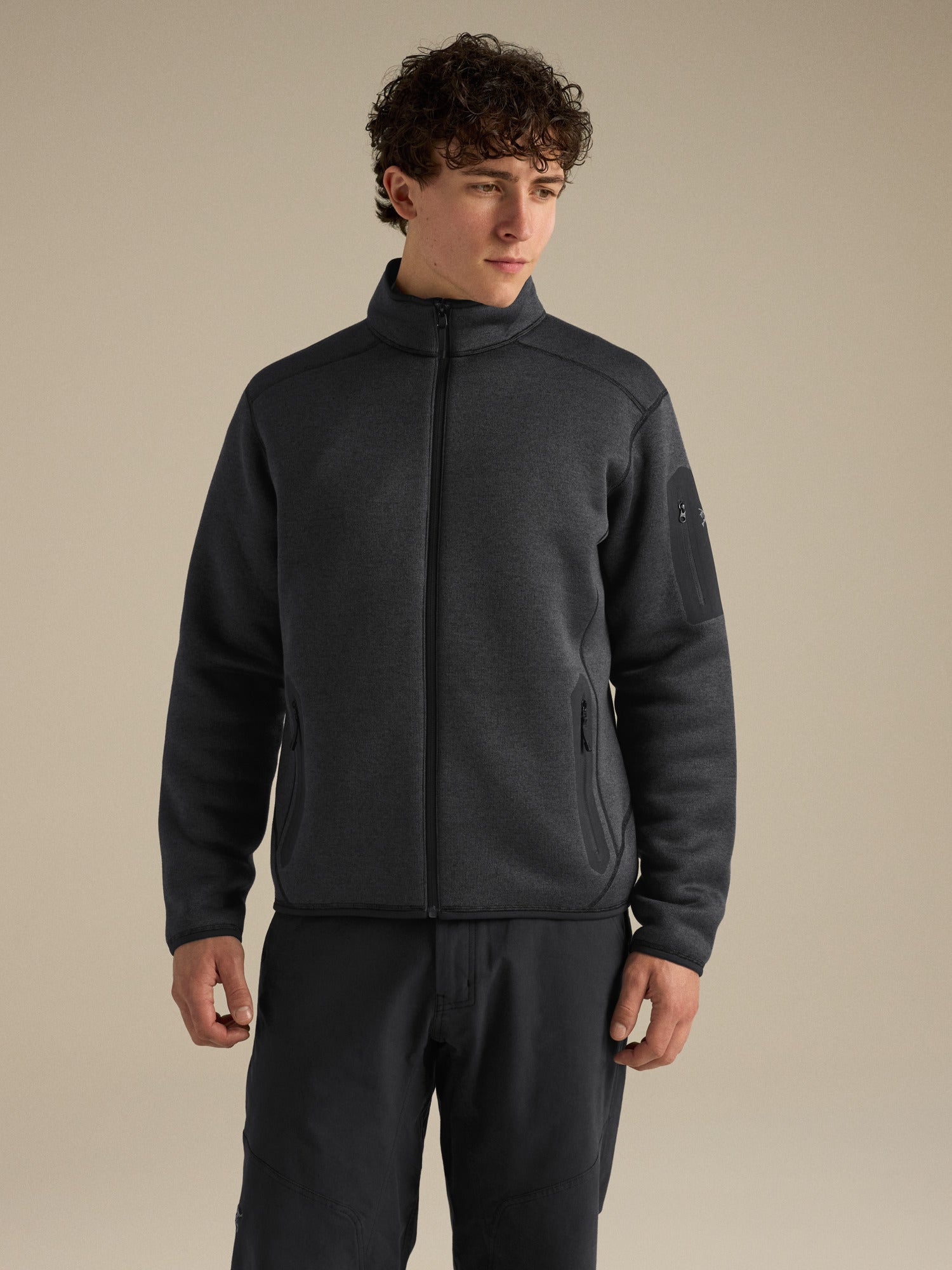 Covert Cardigan - Black Heather