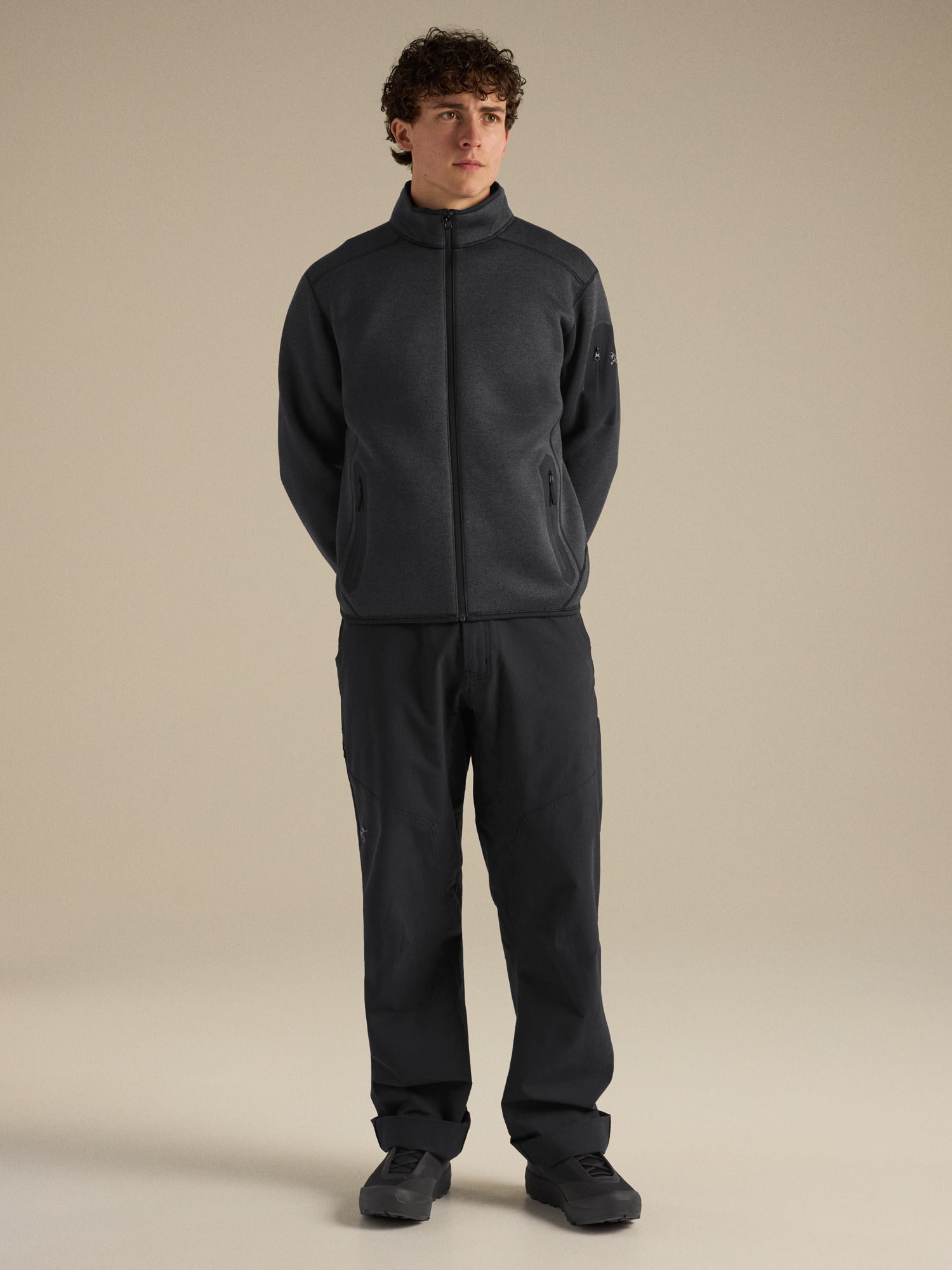 Covert Cardigan - Black Heather
