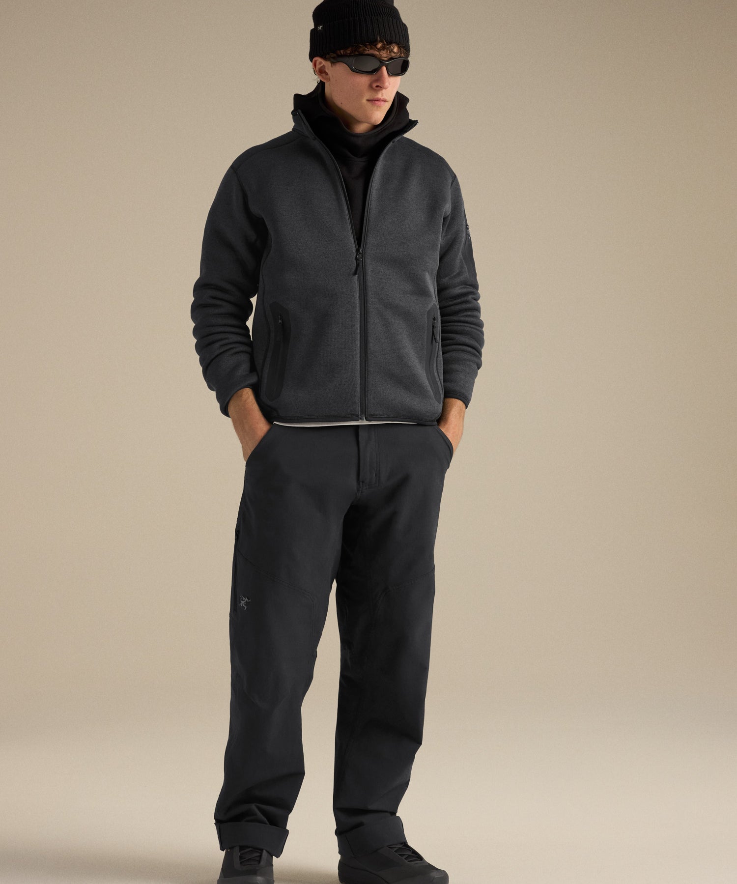Covert Cardigan - Black Heather