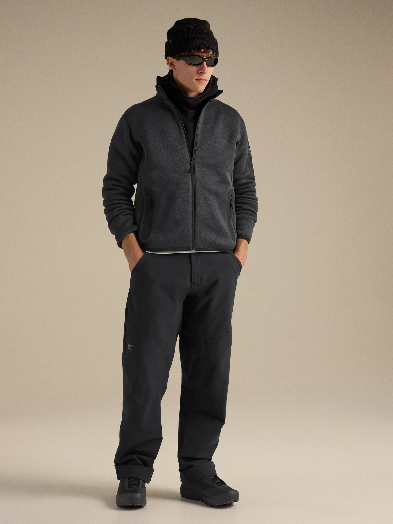 Covert Cardigan - Black Heather
