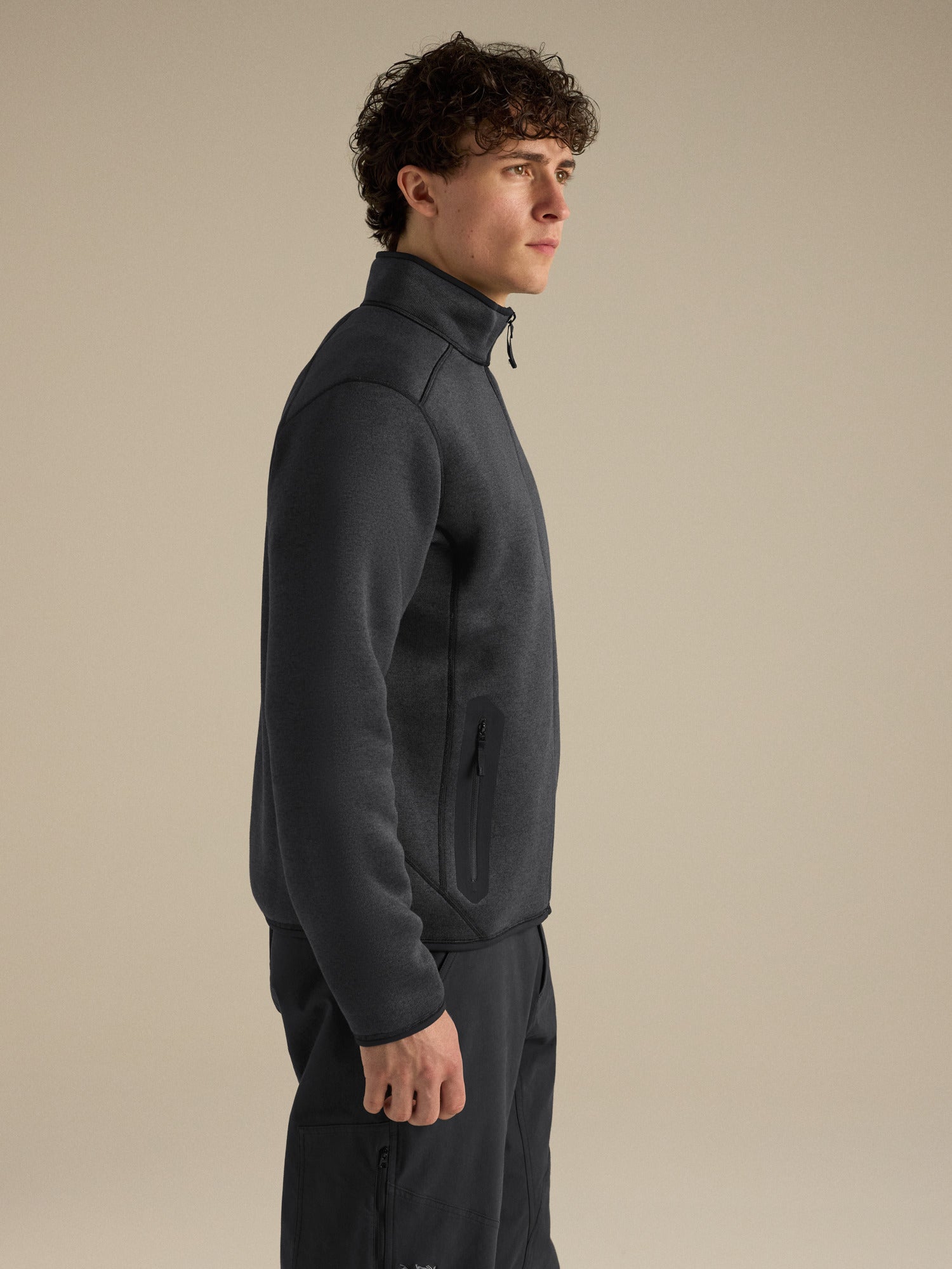 Covert Cardigan - Black Heather