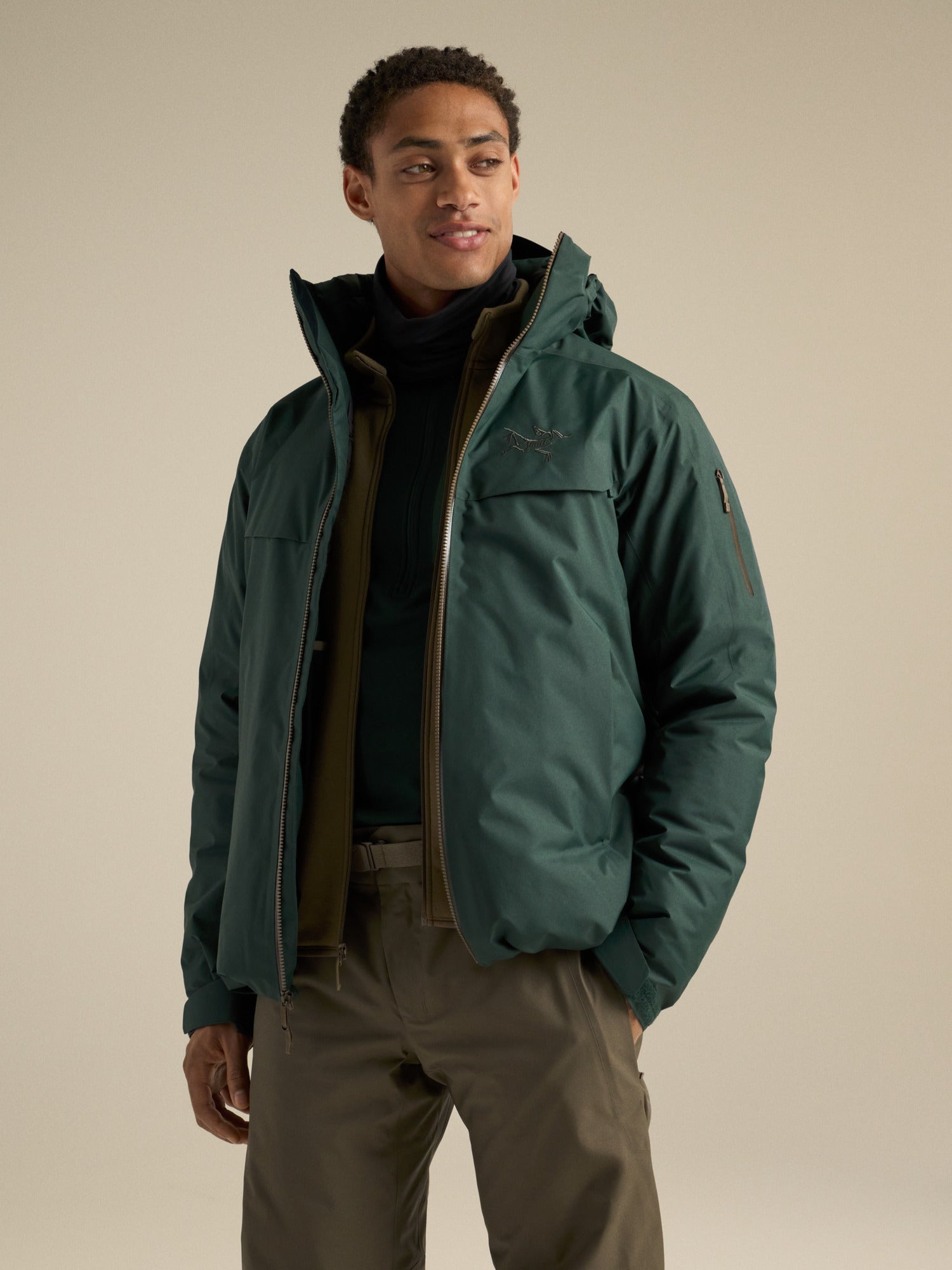 Macai Down Jacket - Dark Jade/Mongoose
