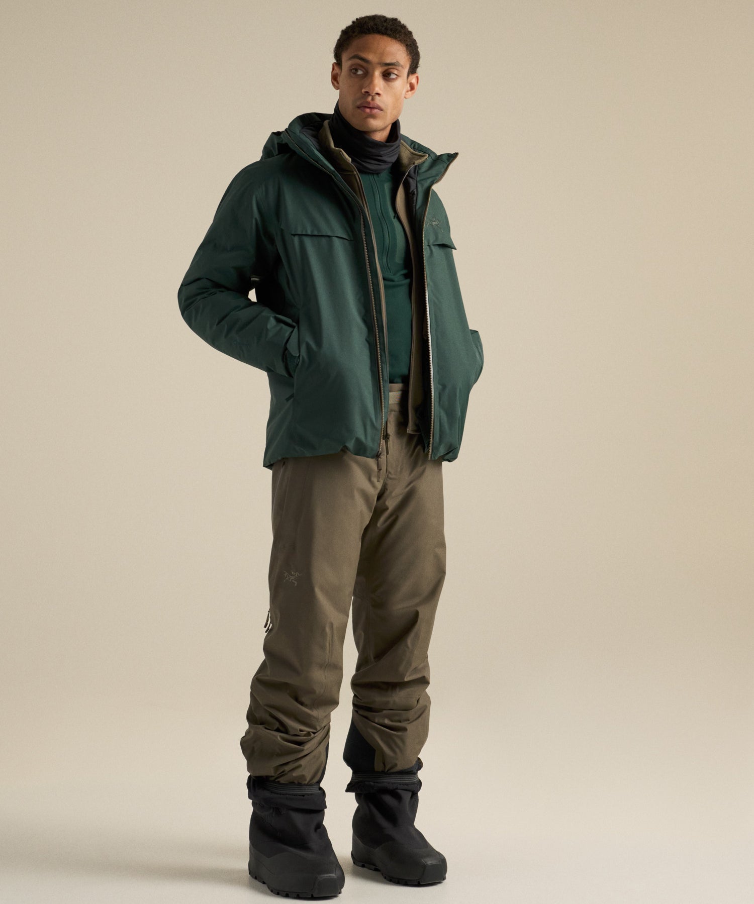 Macai Down Jacket - Dark Jade/Mongoose