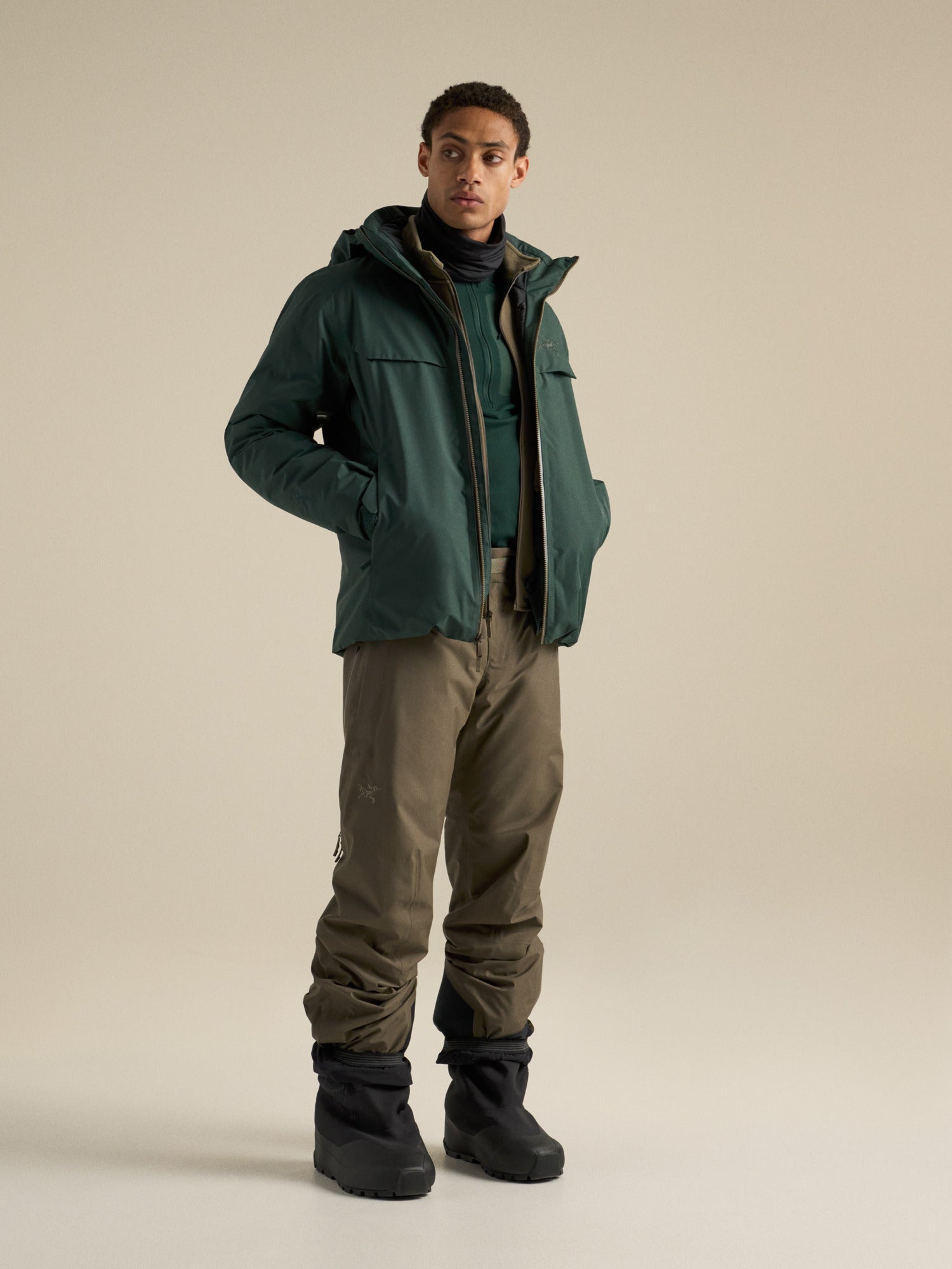 Macai Down Jacket - Dark Jade/Mongoose