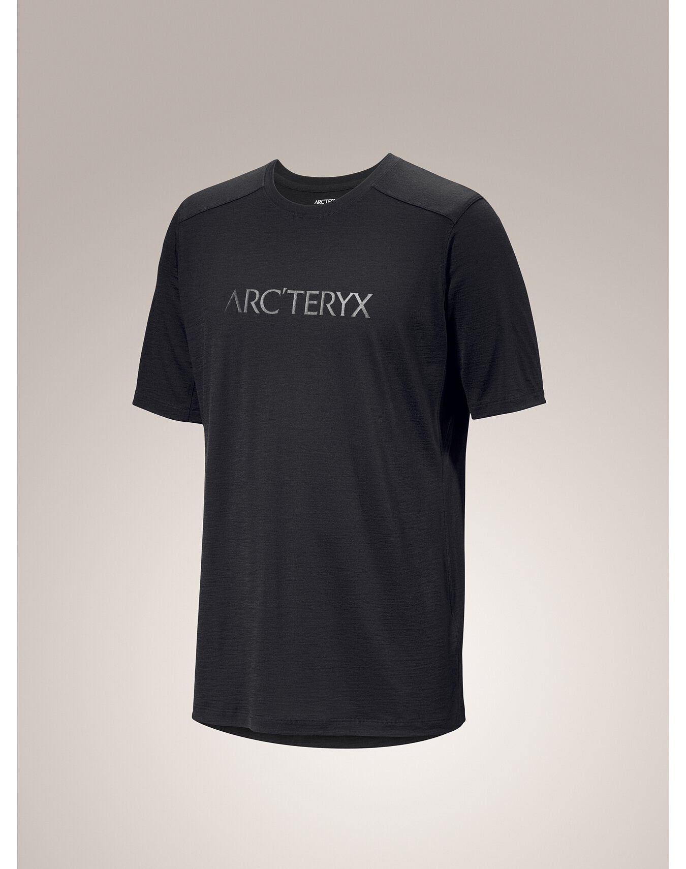 Arc'teryx Men's Ionia Merino Wool Arc'World Logo SS Shirt in Black