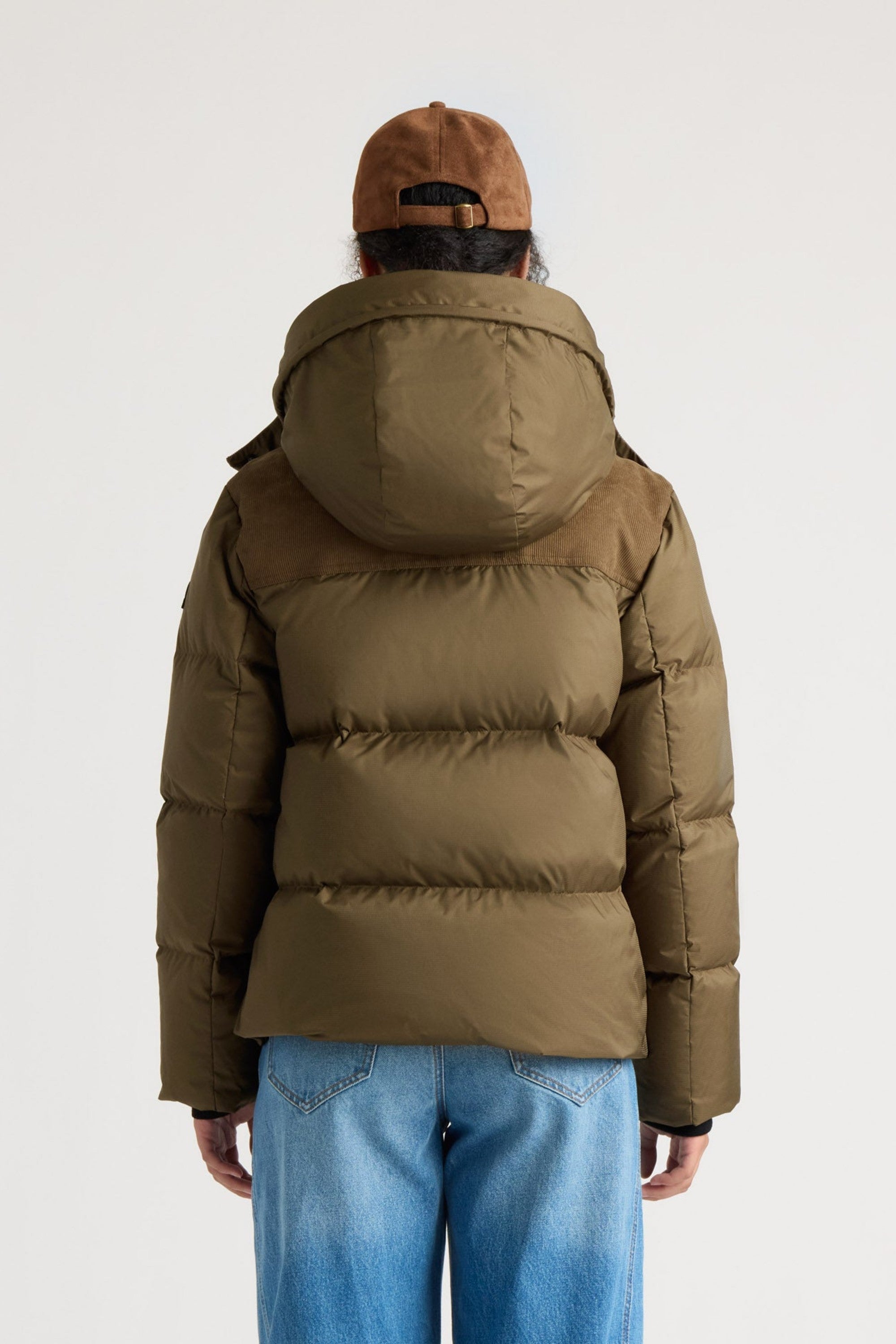 Kanuk Women's Bellevue Mixed-Media Puffer – Bark