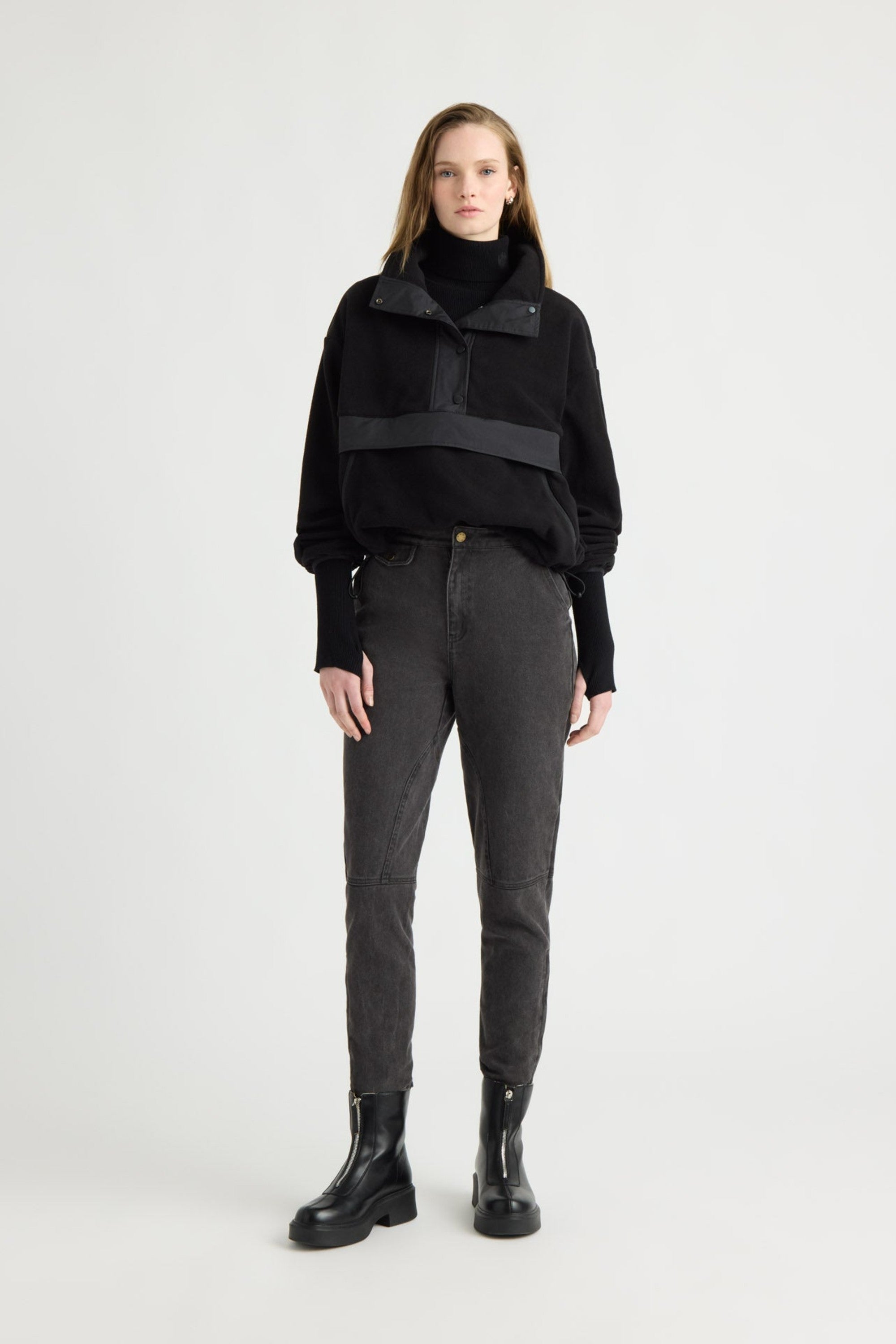 Kanuk Women's Manouane Polar Fleece Pullover – Black