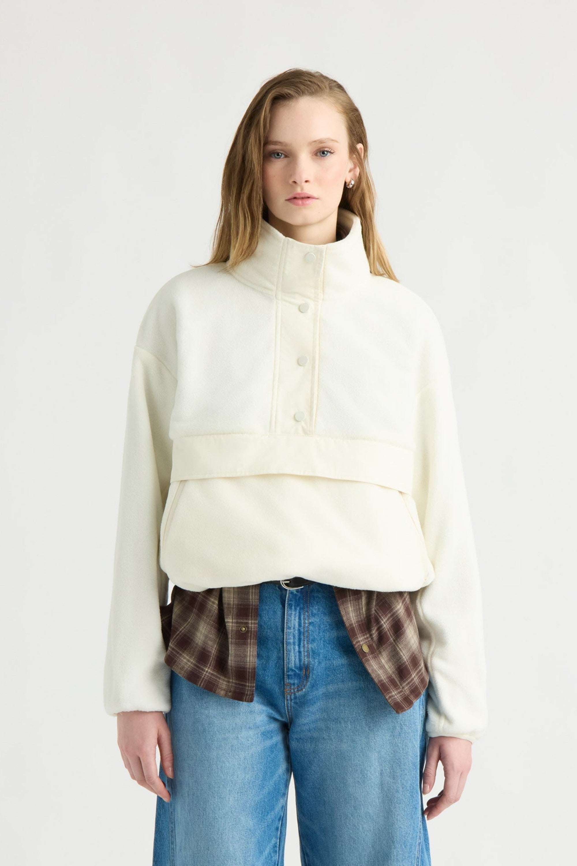 Kanuk Women's Manouane Polar Fleece Pullover – Cream