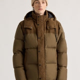 Kanuk Men's Montauban Mixed-Media Puffer – Bark